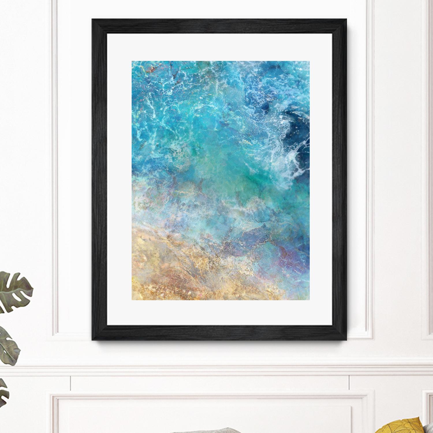 Oceanic Gold I by Ken Roko on GIANT ART - abstract