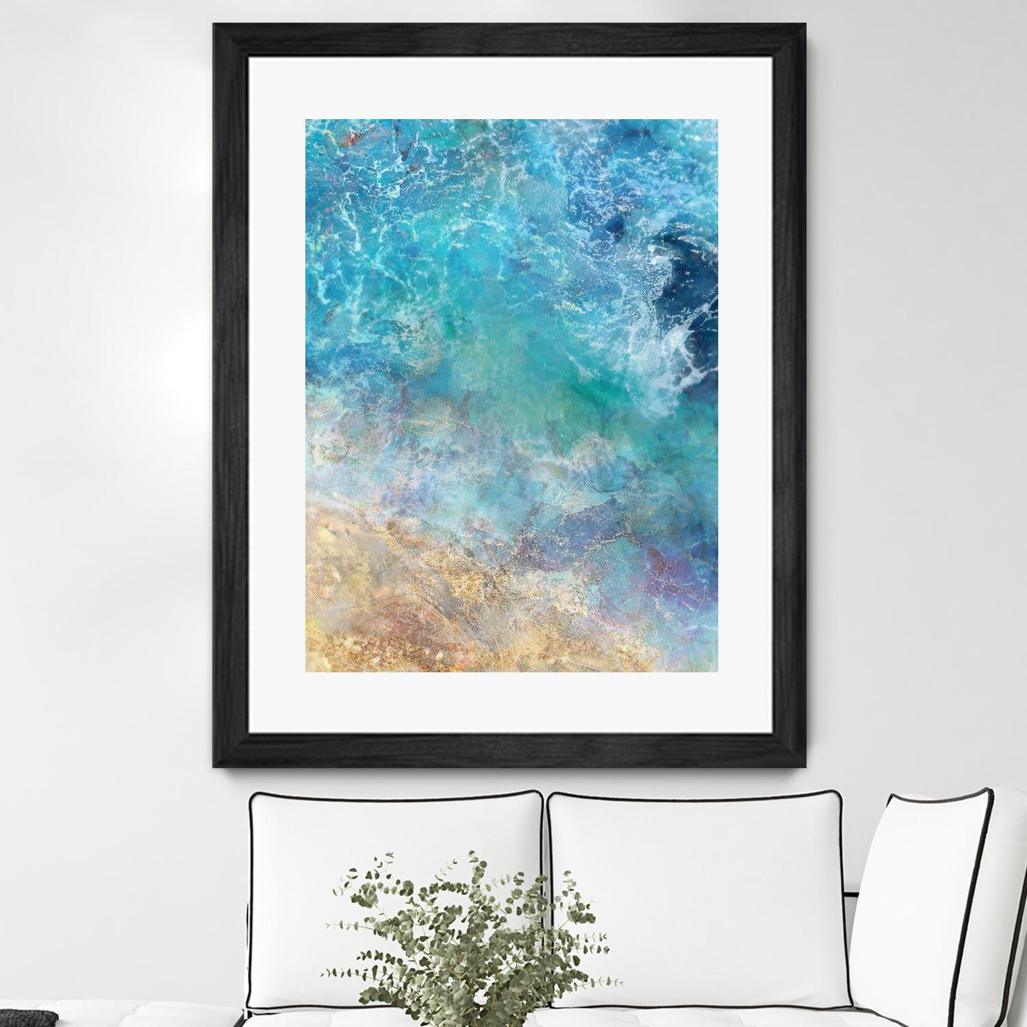 Oceanic Gold I by Ken Roko on GIANT ART - abstract