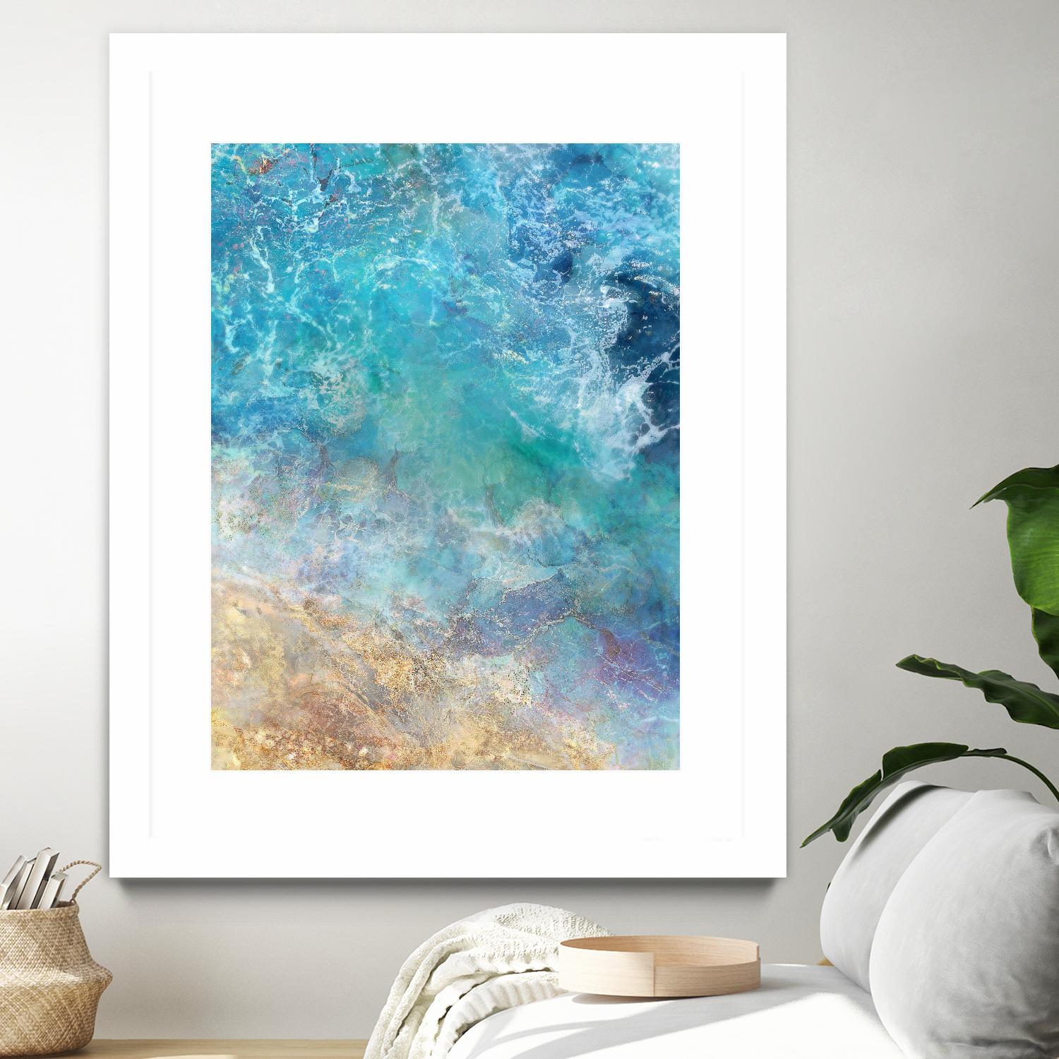 Oceanic Gold I by Ken Roko on GIANT ART - abstract