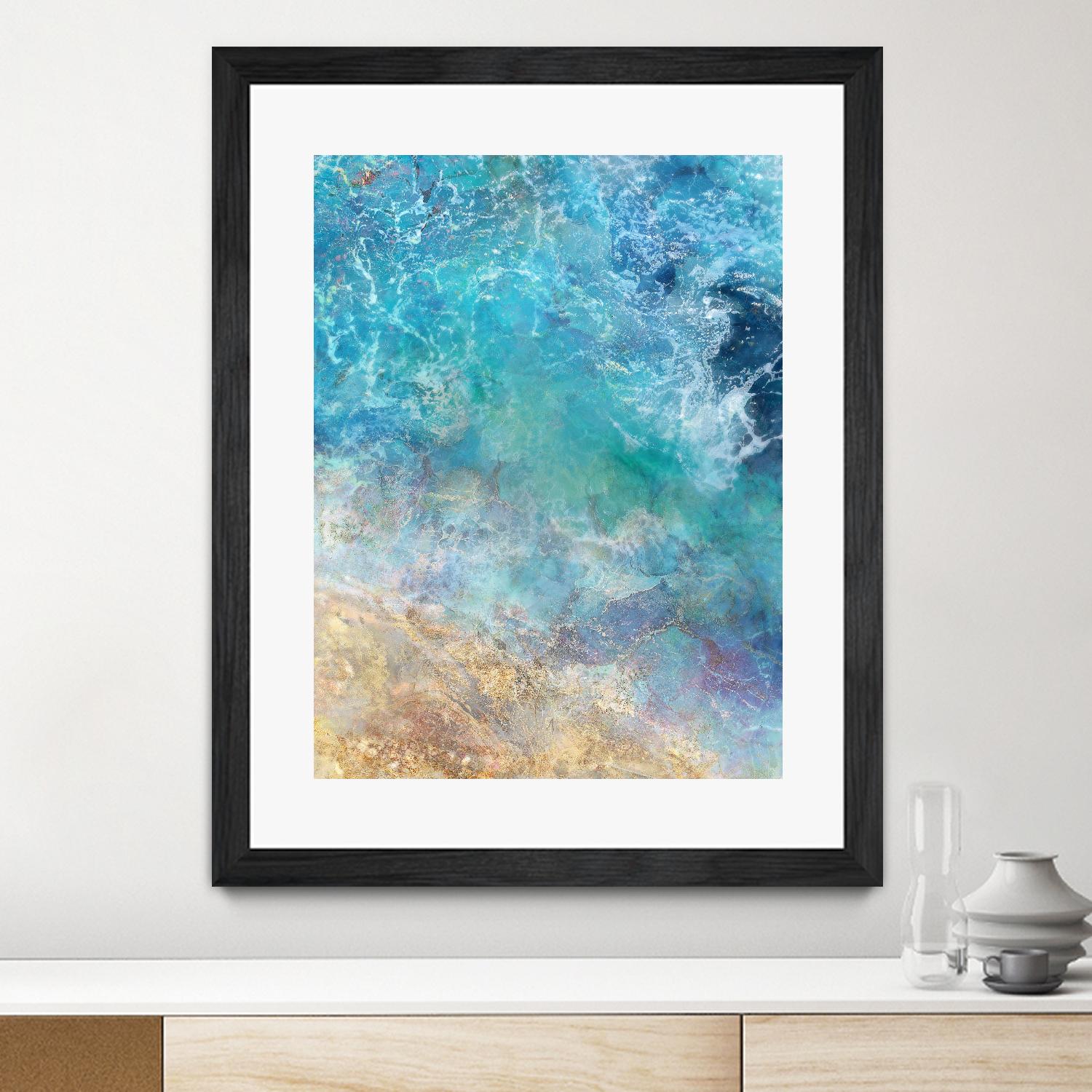 Oceanic Gold I by Ken Roko on GIANT ART - abstract