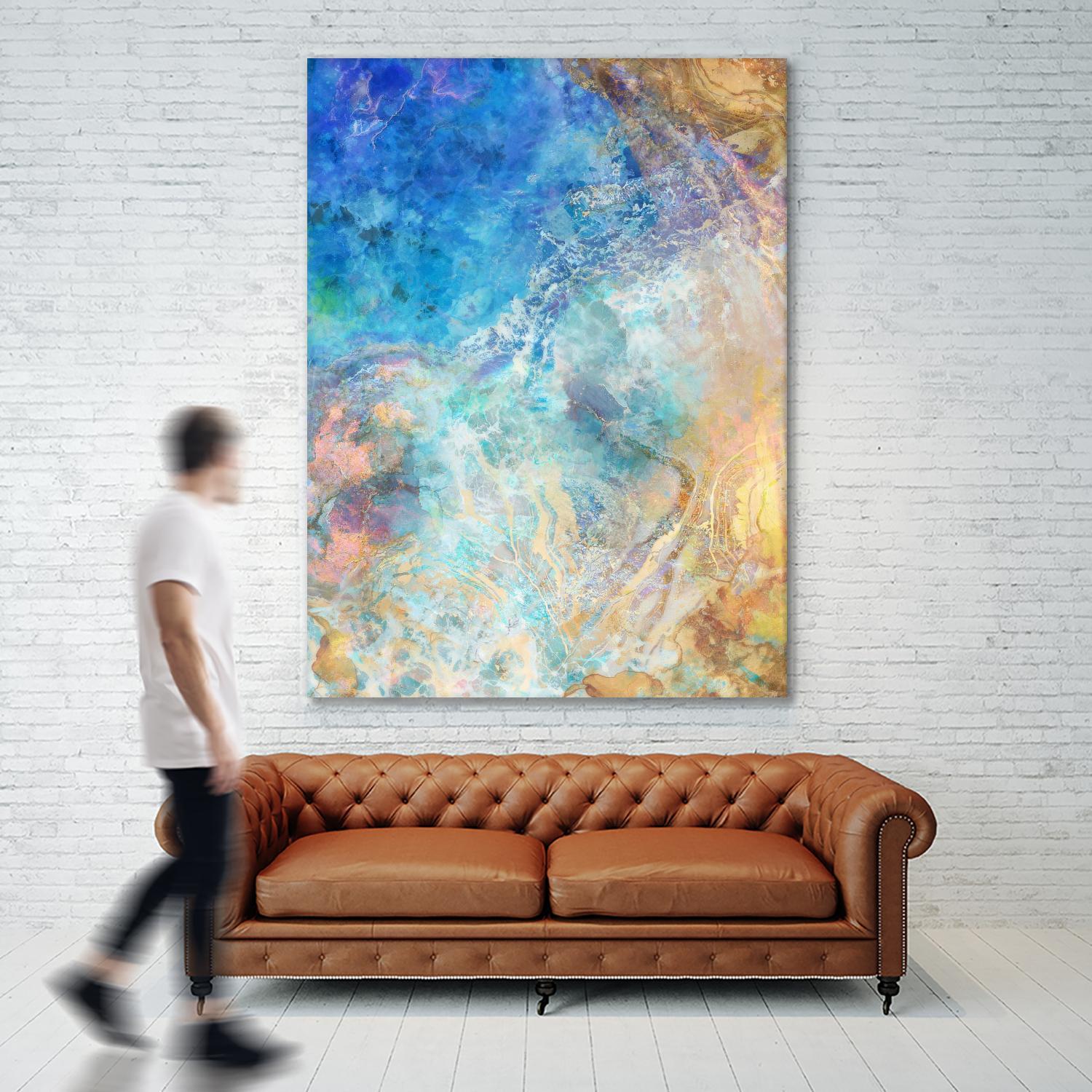 Oceanic Gold II by Ken Roko on GIANT ART - abstract