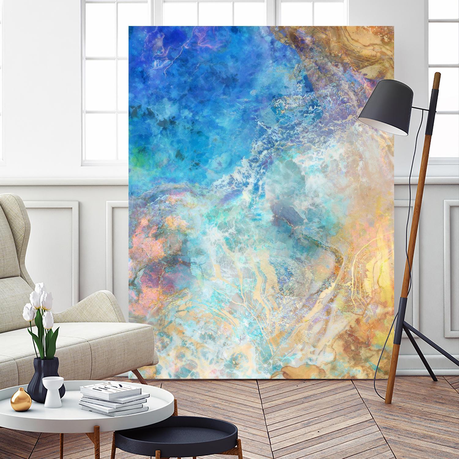 Oceanic Gold II by Ken Roko on GIANT ART - abstract