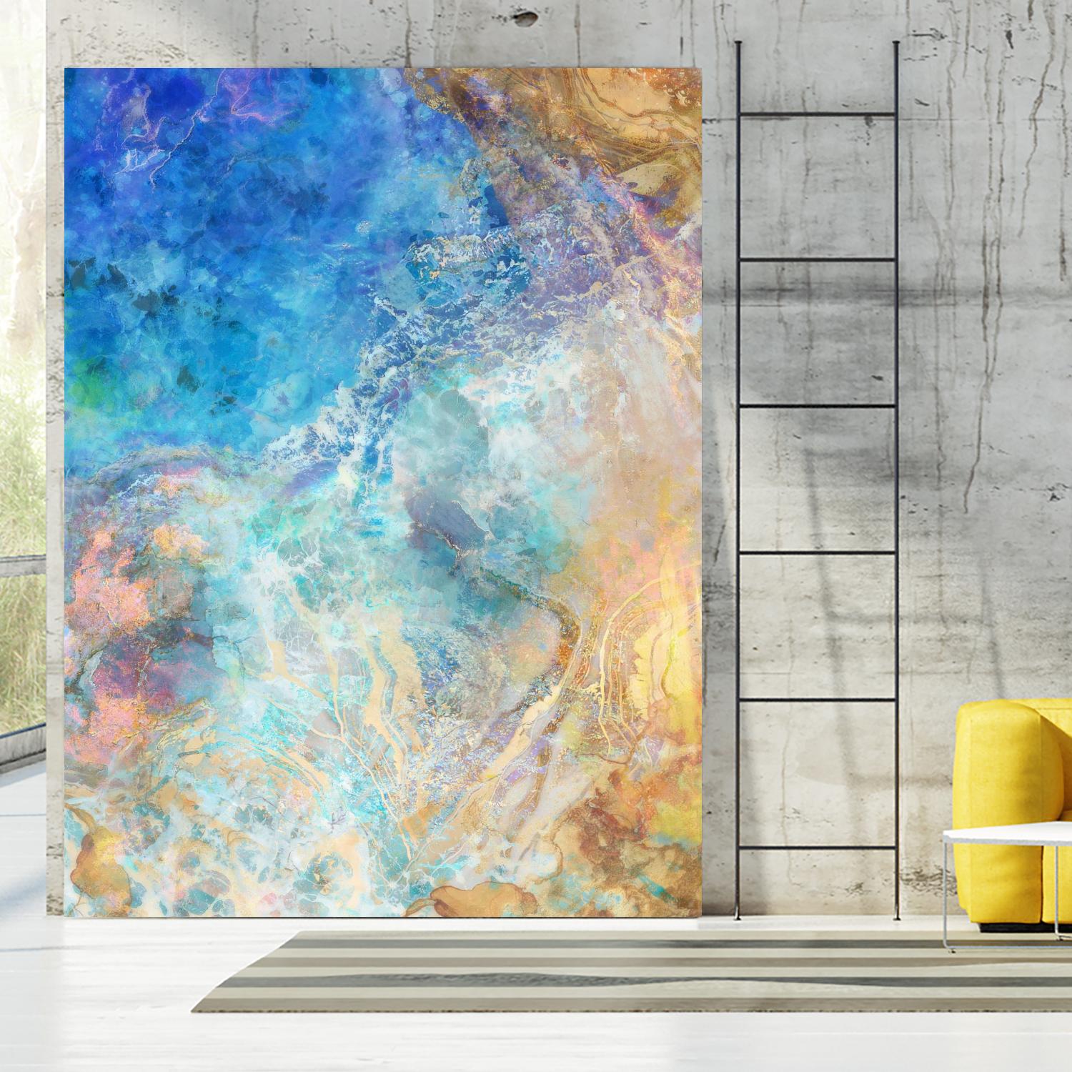 Oceanic Gold II by Ken Roko on GIANT ART - abstract