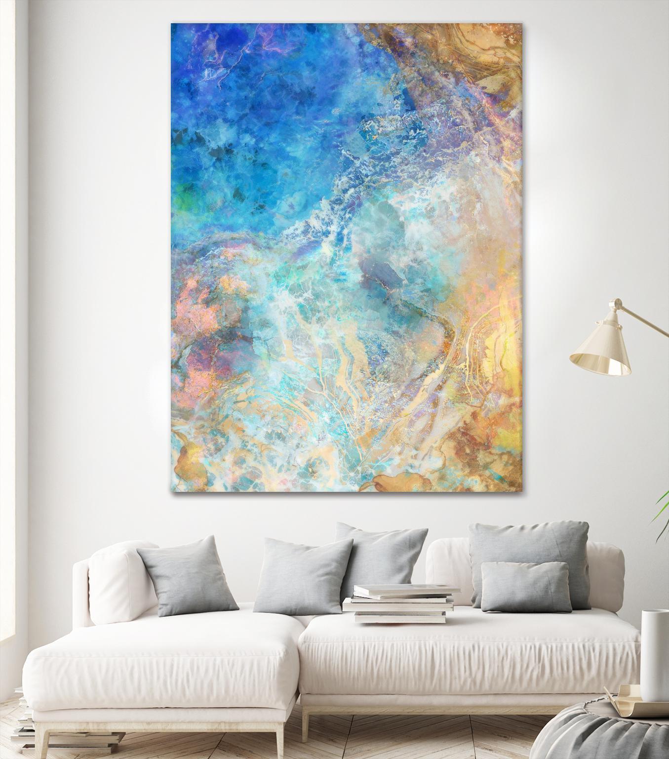 Oceanic Gold II by Ken Roko on GIANT ART - abstract