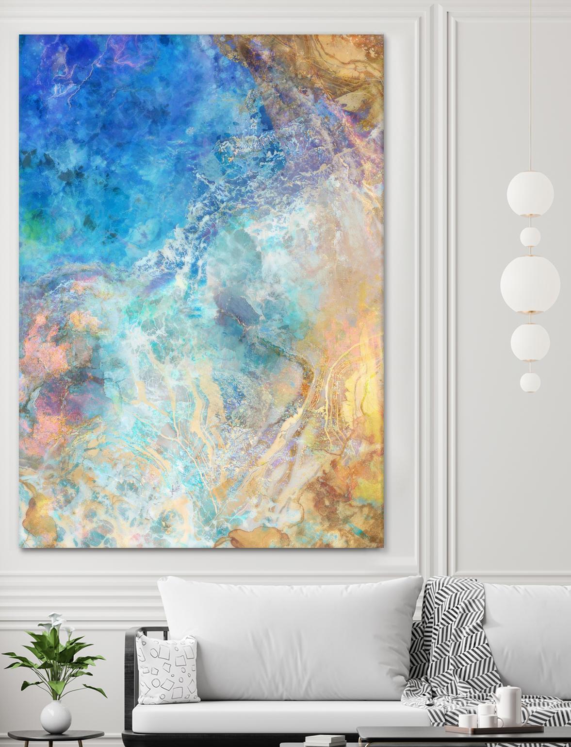 Oceanic Gold II by Ken Roko on GIANT ART - abstract