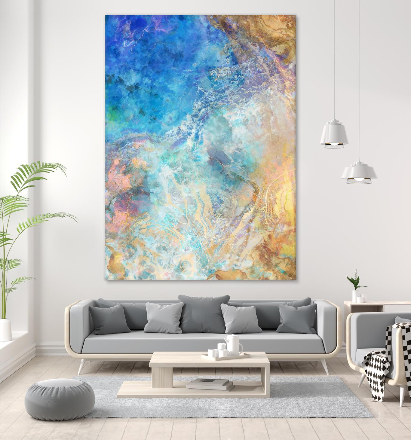 Oceanic Gold II by Ken Roko on GIANT ART - abstract
