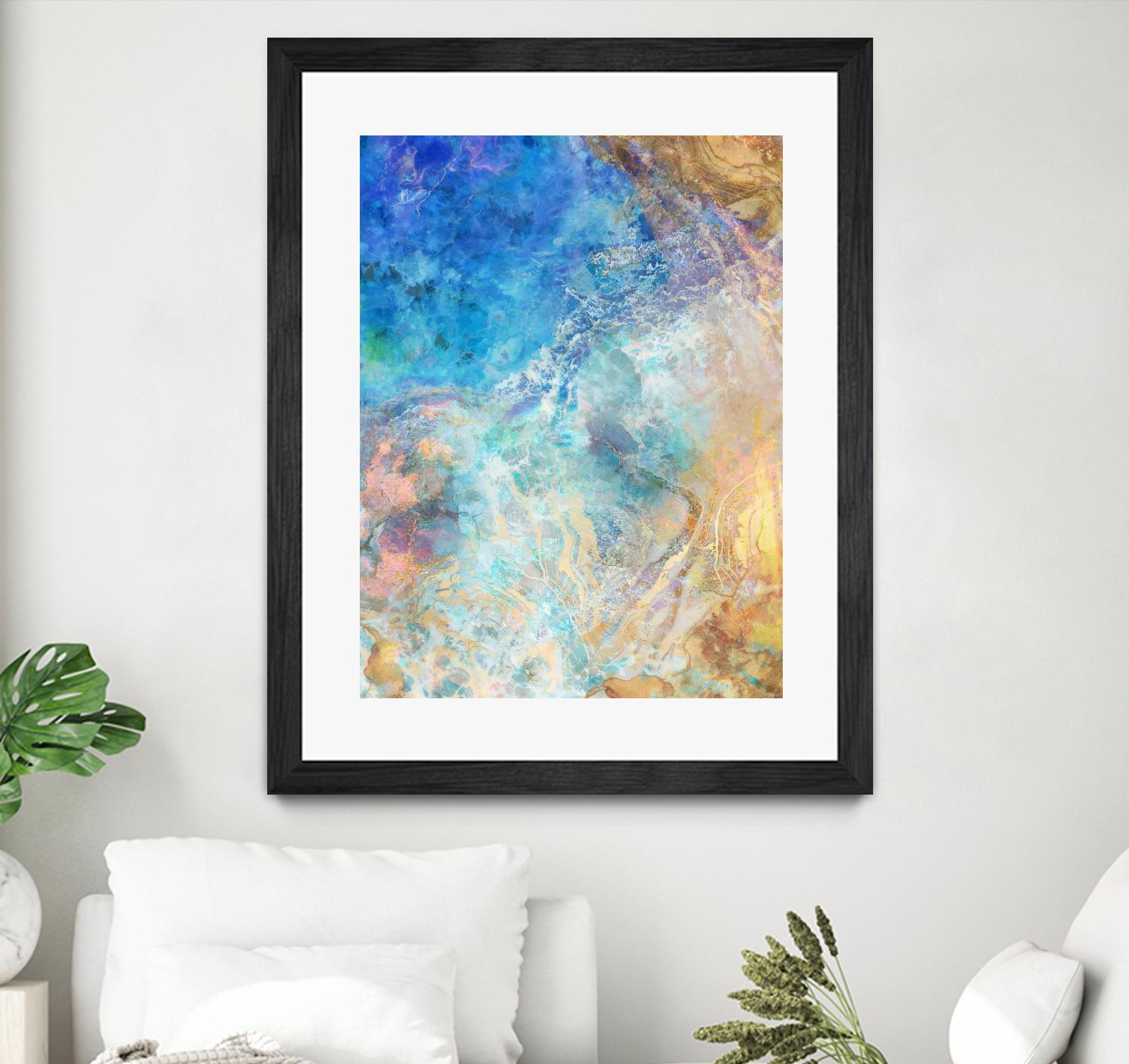 Oceanic Gold II by Ken Roko on GIANT ART - abstract