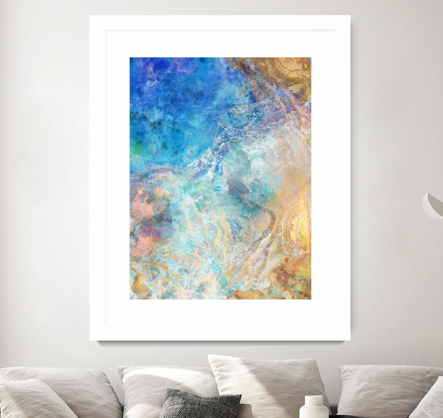 Oceanic Gold II by Ken Roko on GIANT ART - abstract