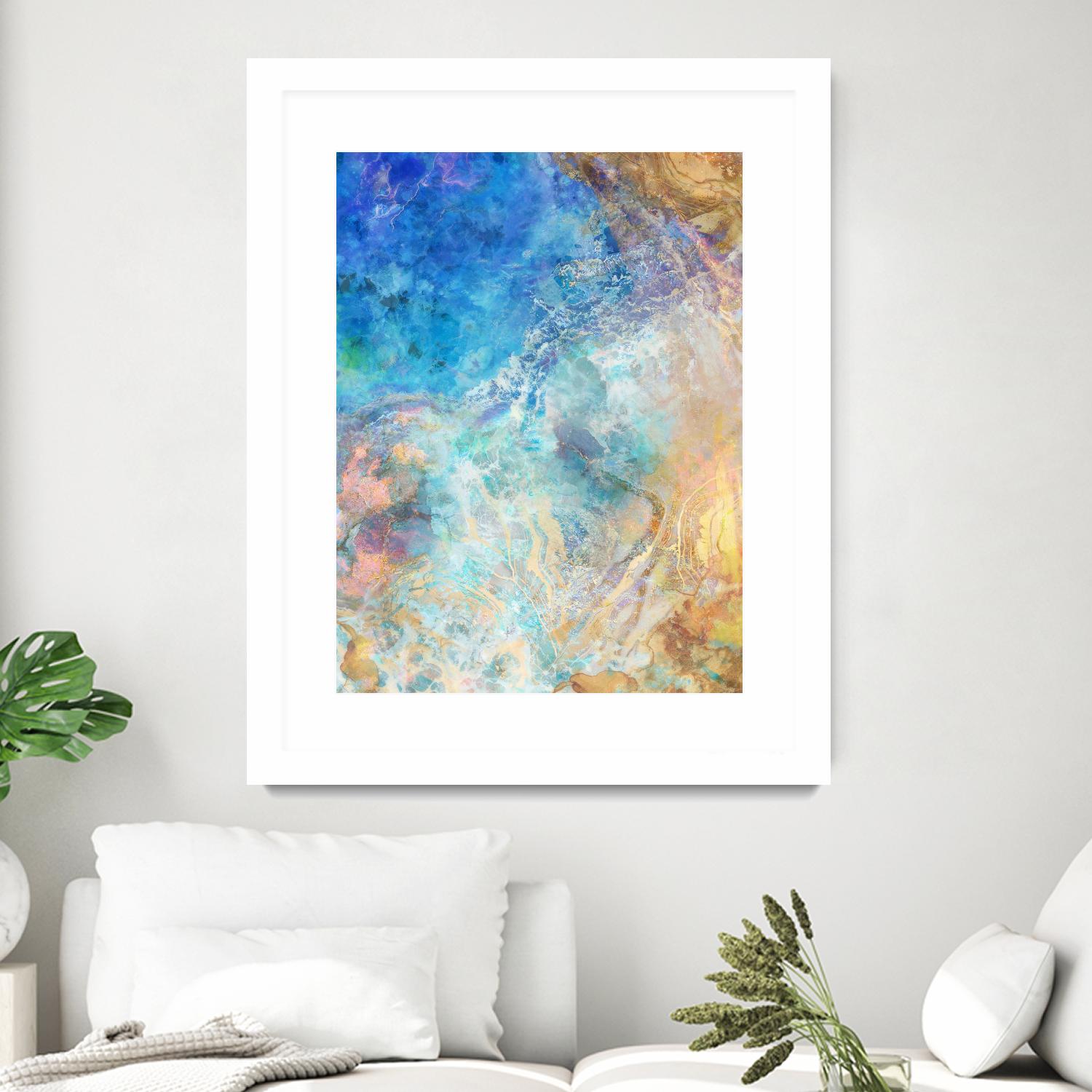 Oceanic Gold II by Ken Roko on GIANT ART - abstract