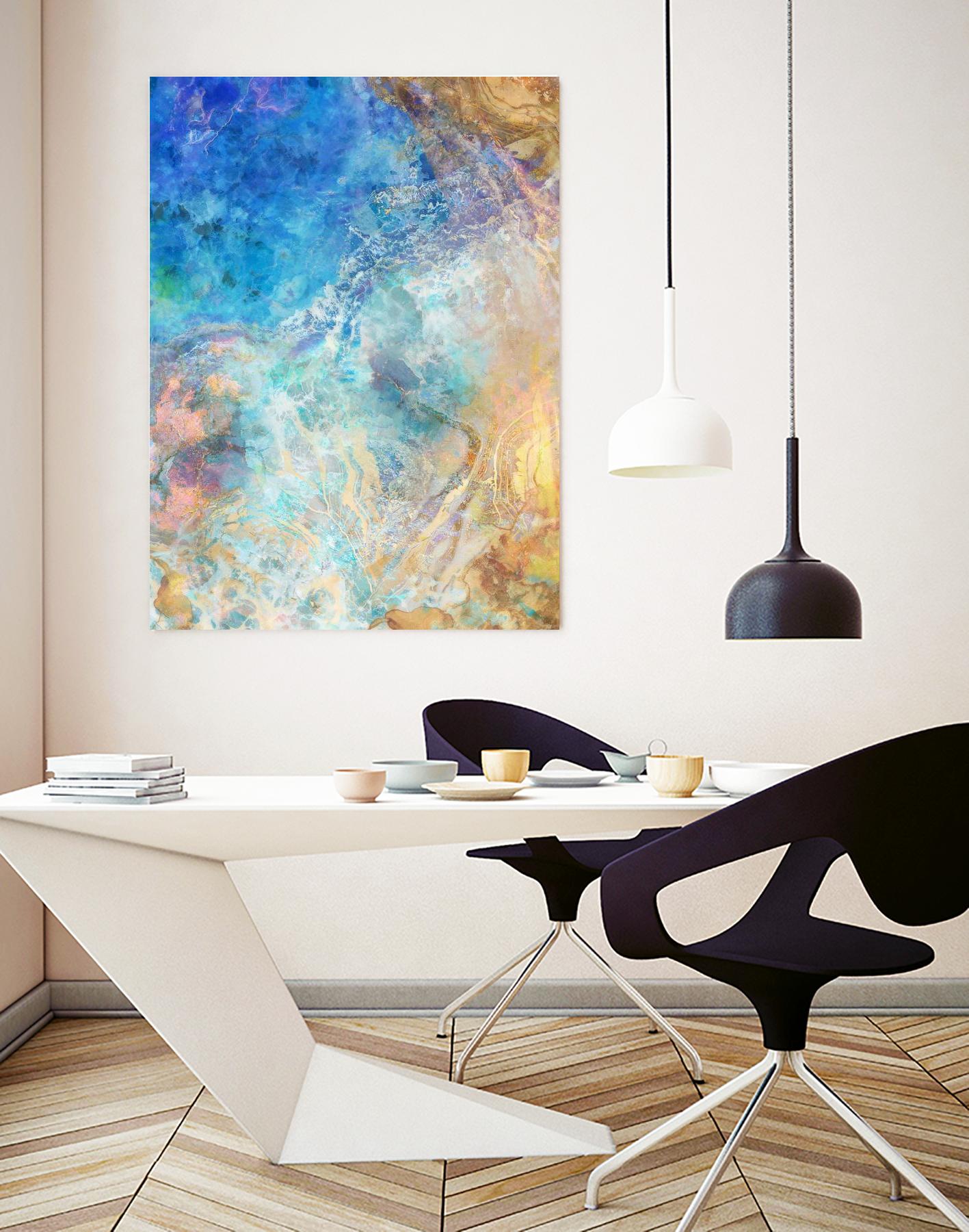 Oceanic Gold II by Ken Roko on GIANT ART - abstract