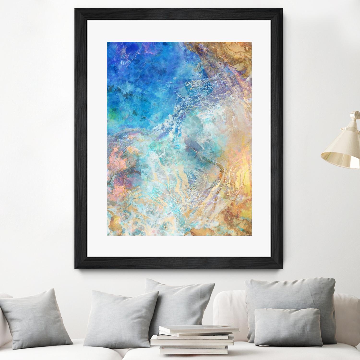 Oceanic Gold II by Ken Roko on GIANT ART - abstract