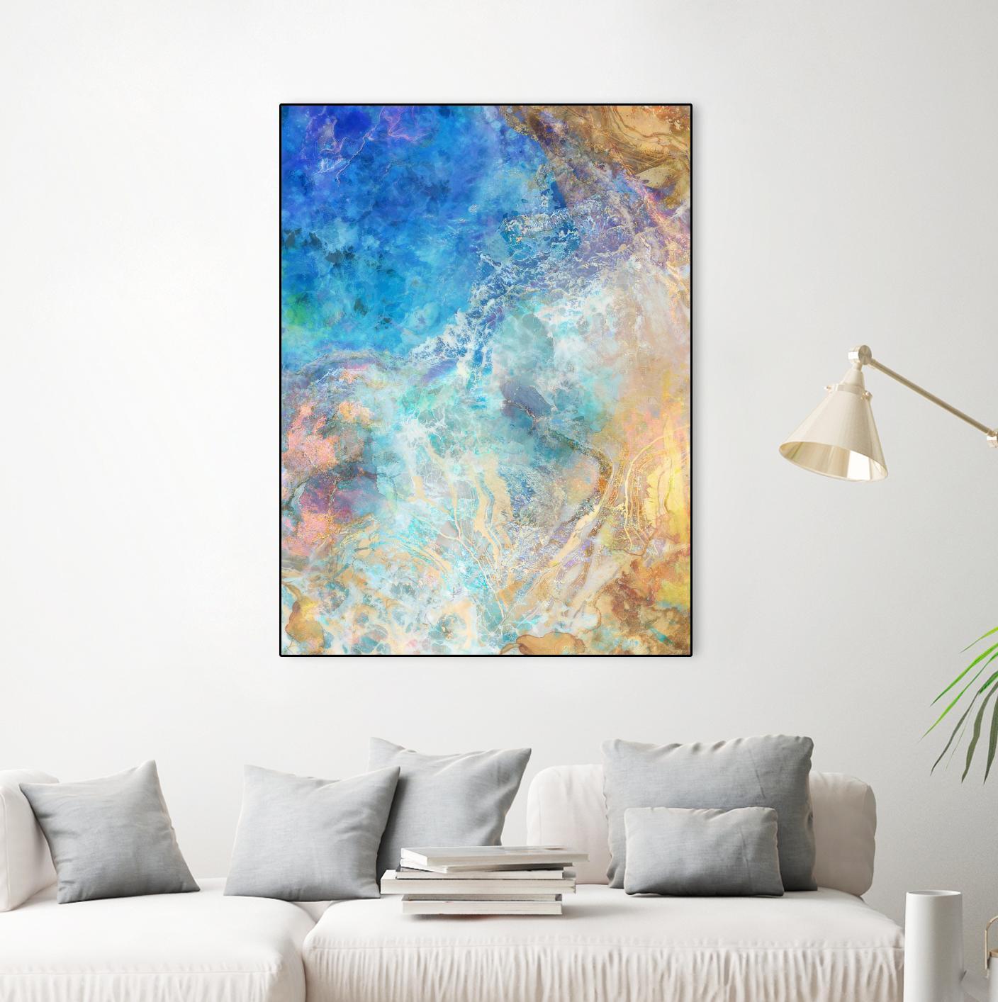 Oceanic Gold II by Ken Roko on GIANT ART - abstract