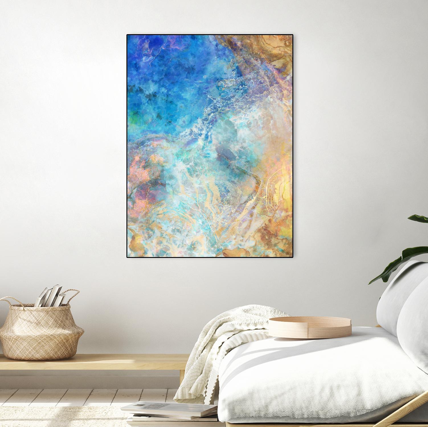 Oceanic Gold II by Ken Roko on GIANT ART - abstract