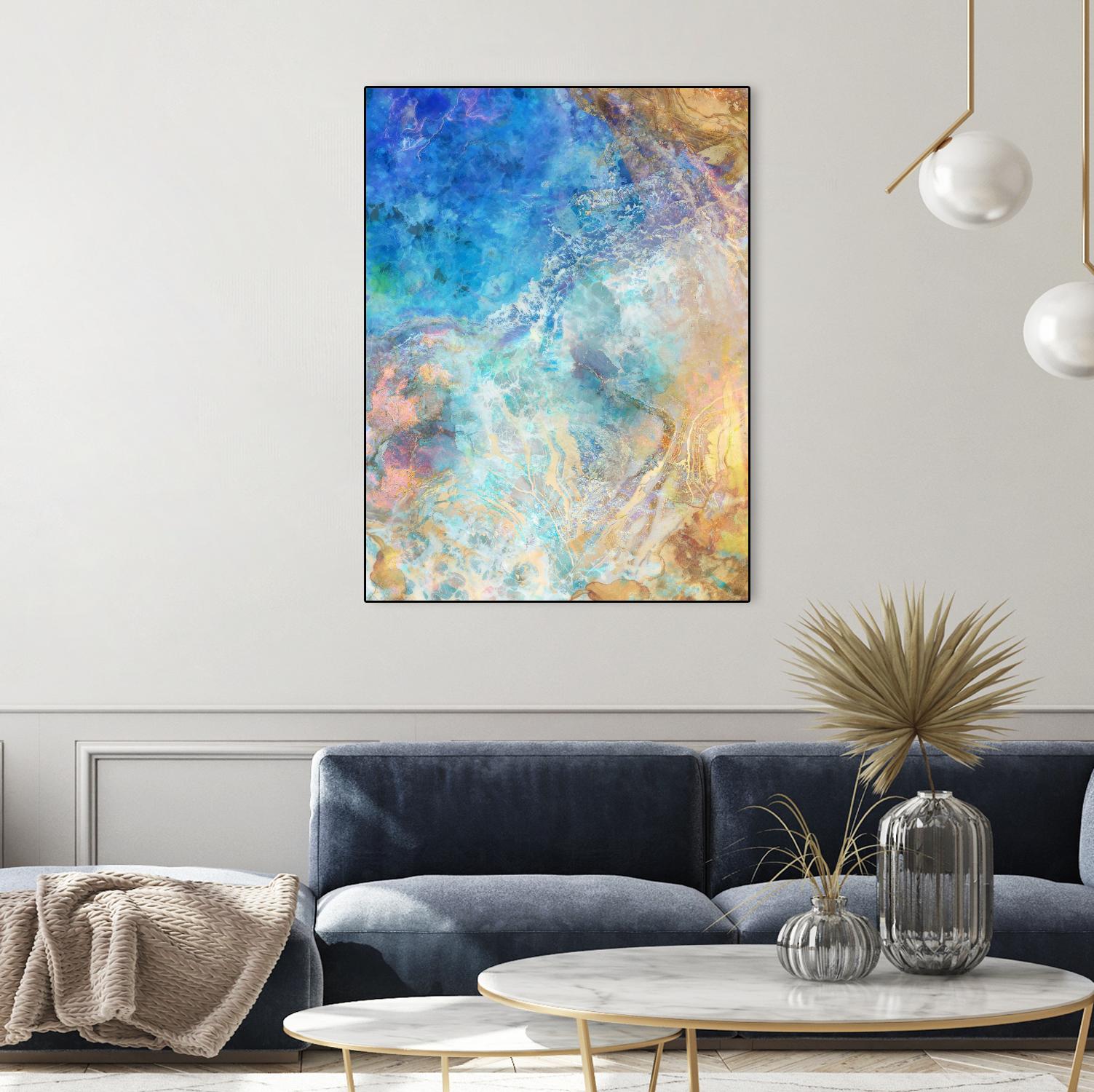 Oceanic Gold II by Ken Roko on GIANT ART - abstract