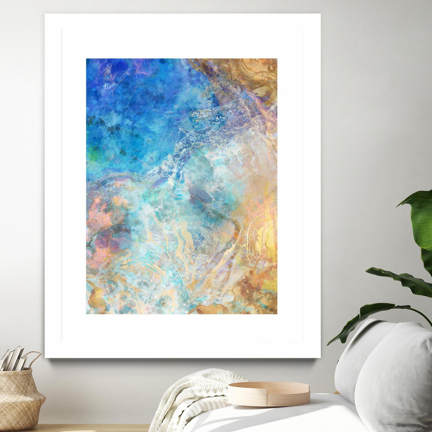 Oceanic Gold II by Ken Roko on GIANT ART - abstract