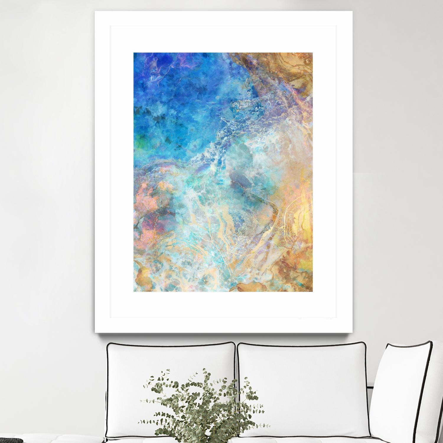 Oceanic Gold II by Ken Roko on GIANT ART - abstract