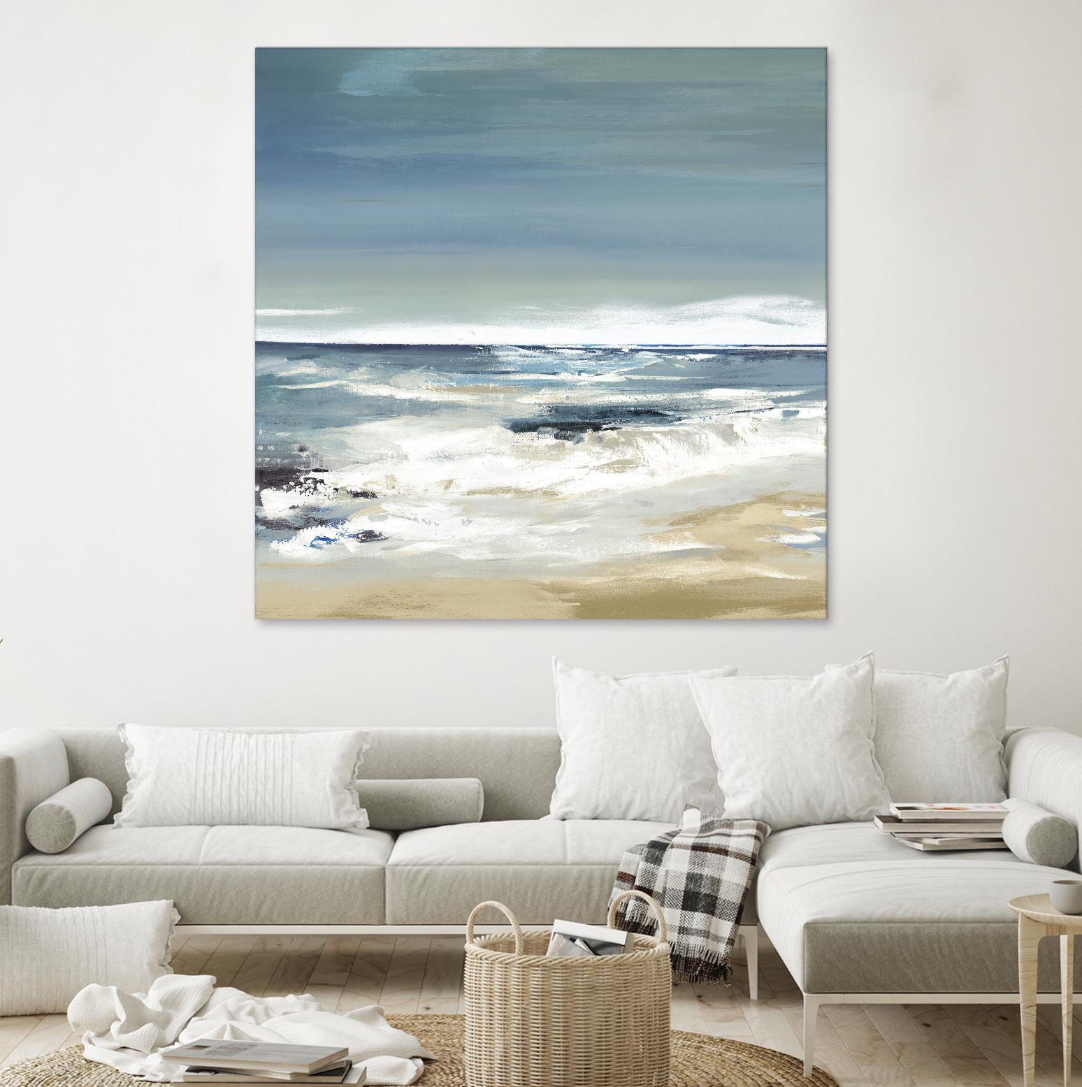 East Coast II by Valeria Mravyan on GIANT ART - beige abstract beach house art