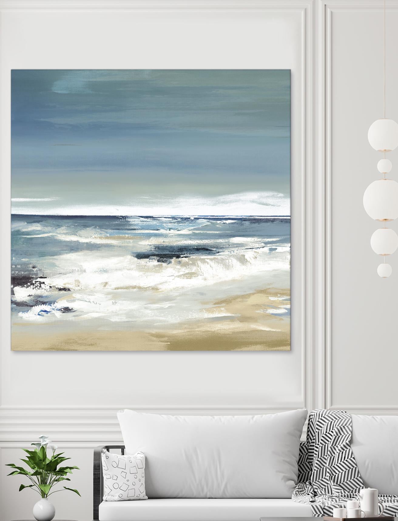 East Coast II by Valeria Mravyan on GIANT ART - beige abstract beach house art