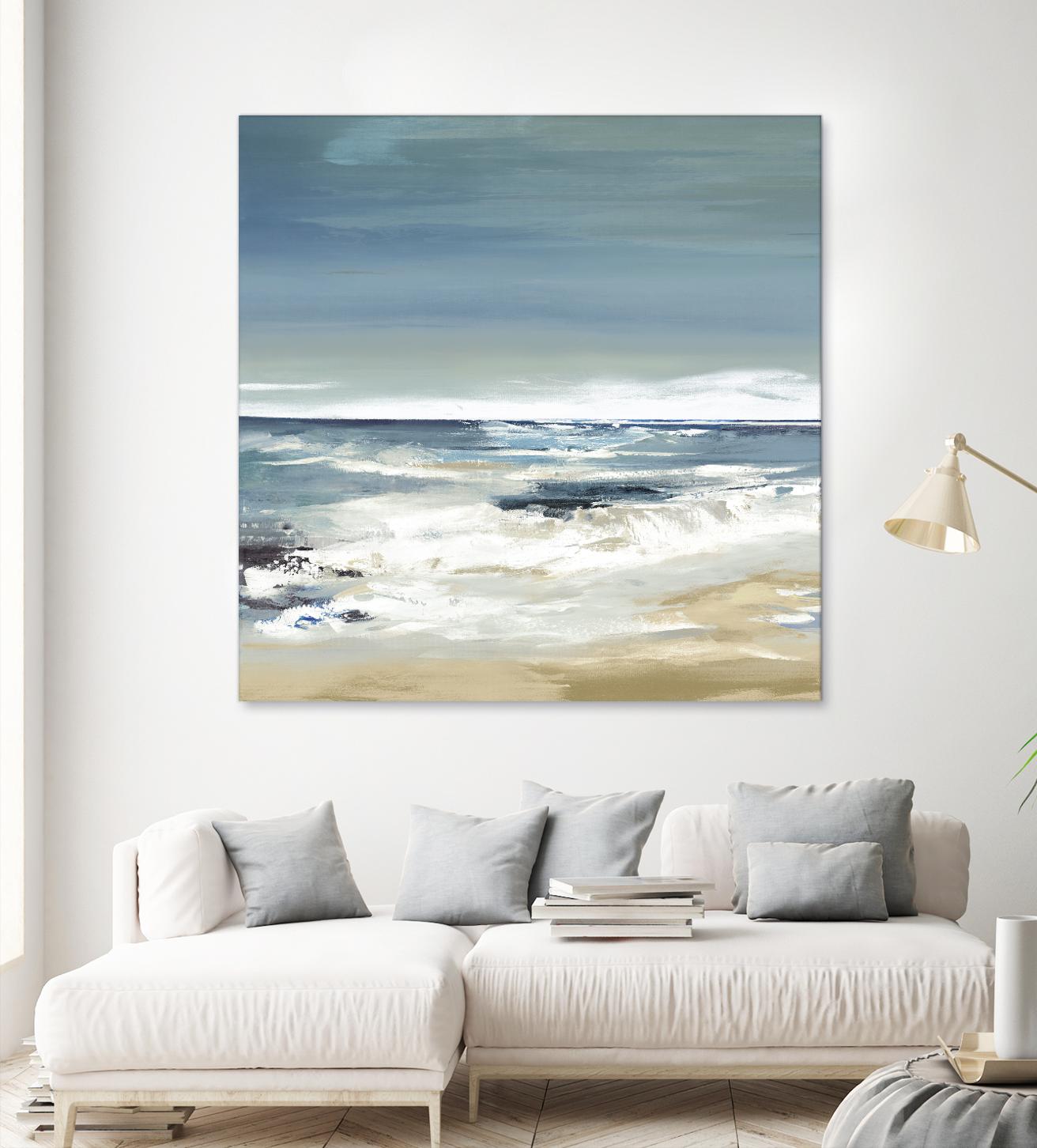 East Coast II by Valeria Mravyan on GIANT ART - beige abstract beach house art
