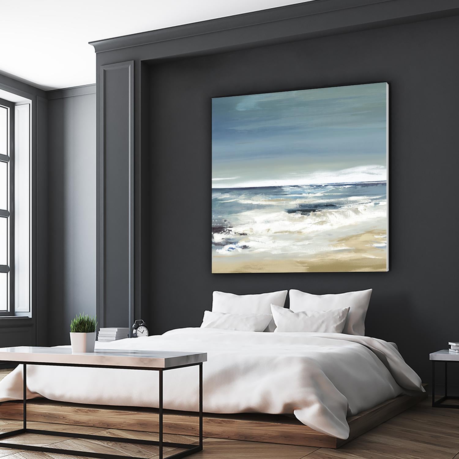 East Coast II by Valeria Mravyan on GIANT ART - beige abstract beach house art