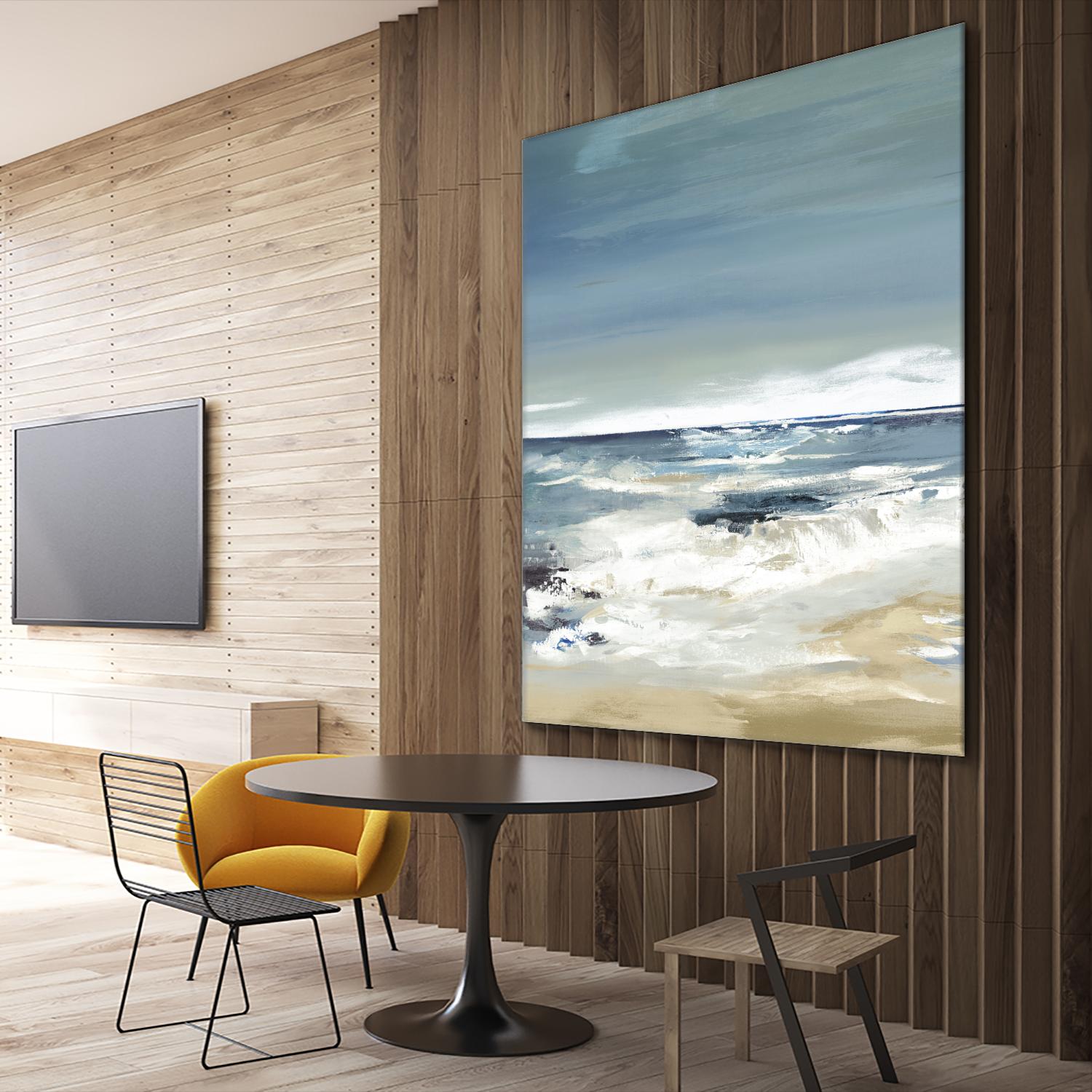 East Coast II by Valeria Mravyan on GIANT ART - beige abstract beach house art