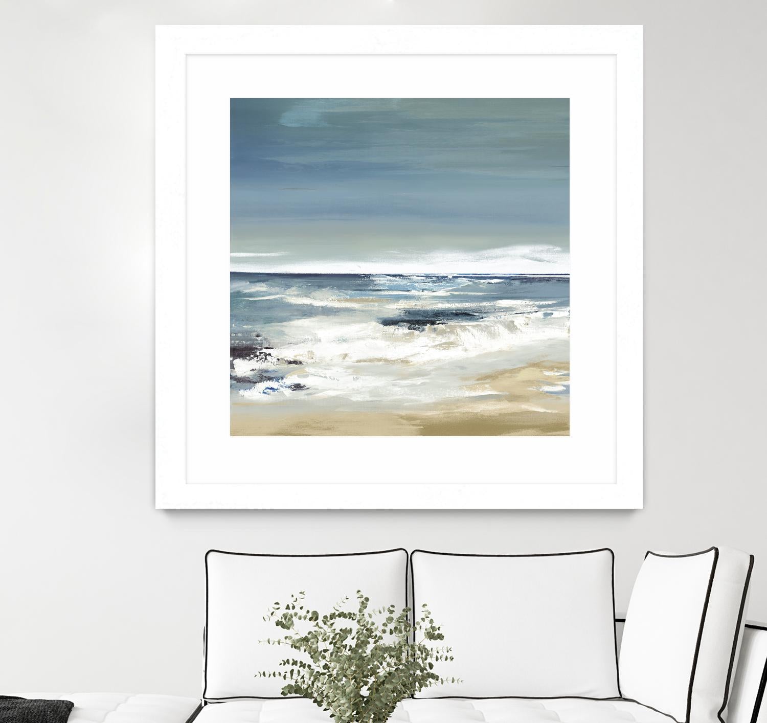 East Coast II by Valeria Mravyan on GIANT ART - beige abstract beach house art