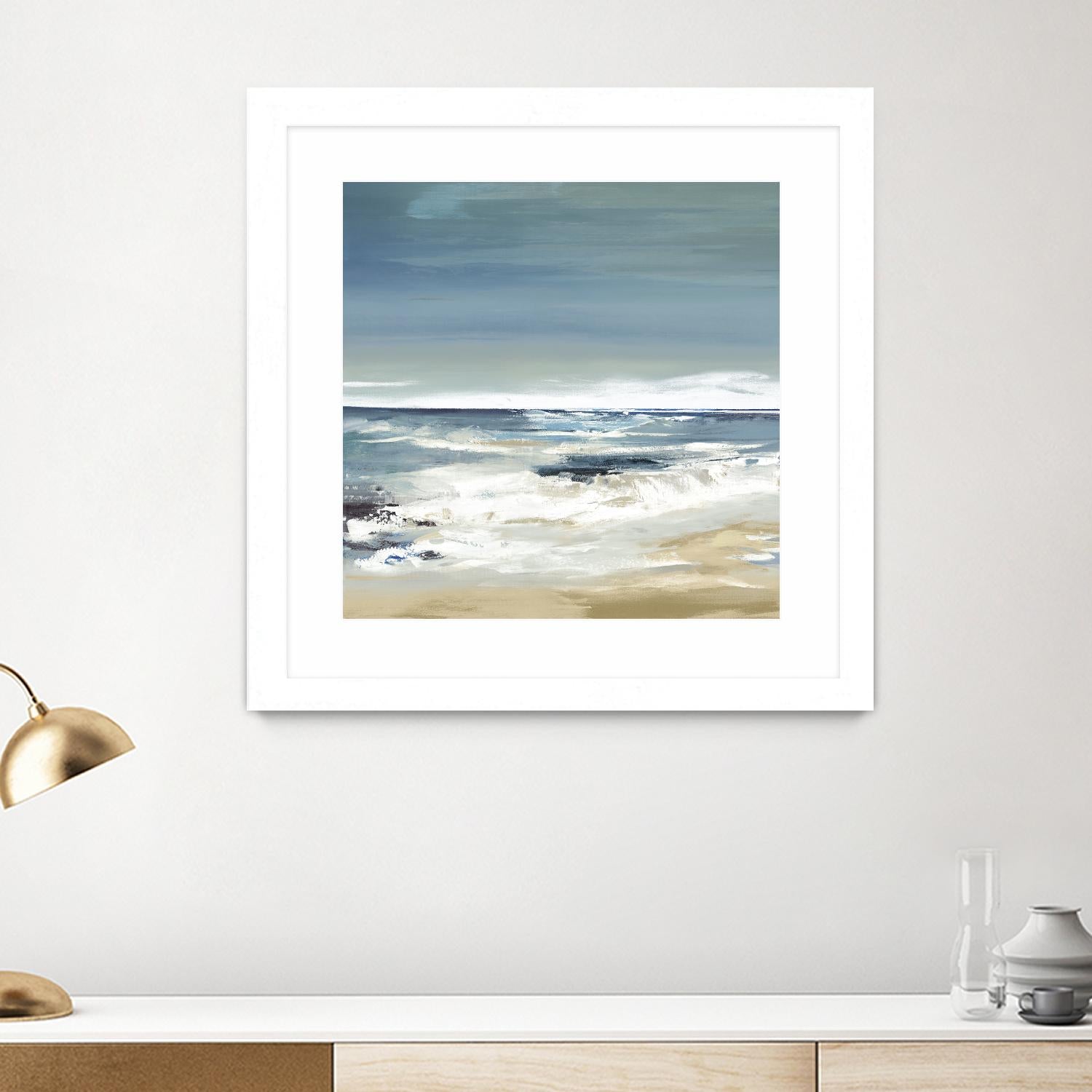 East Coast II by Valeria Mravyan on GIANT ART - beige abstract beach house art