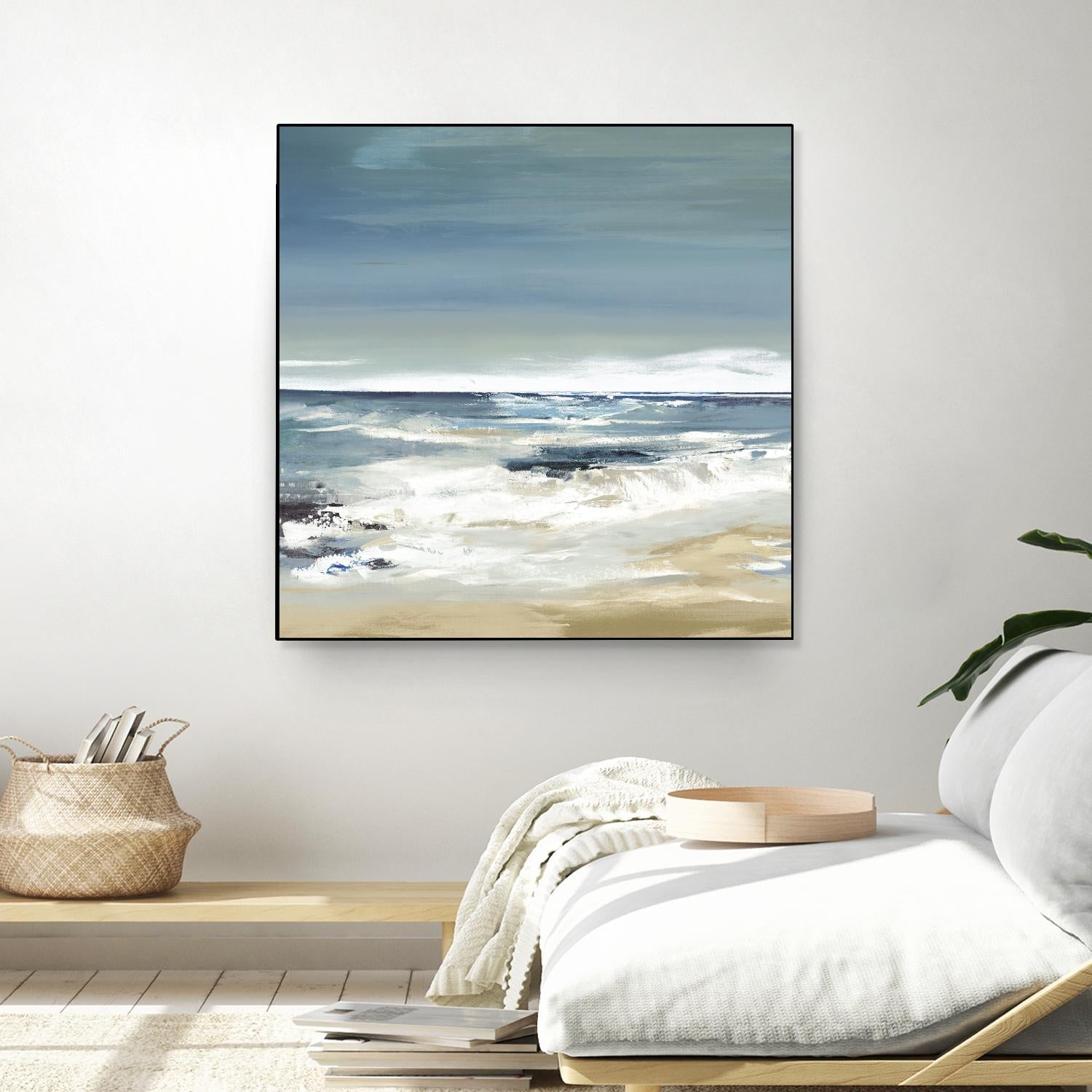 East Coast II by Valeria Mravyan on GIANT ART - beige abstract beach house art