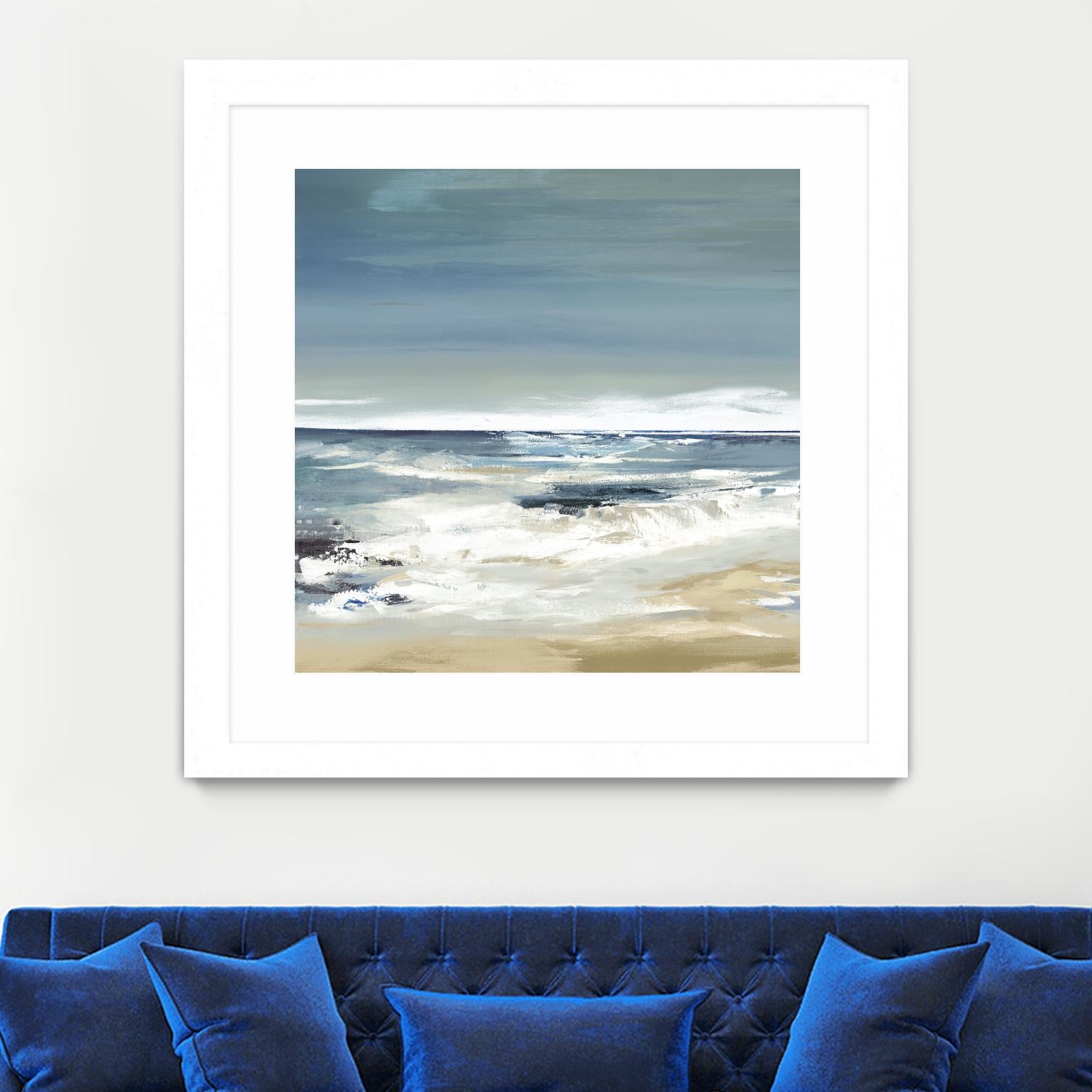 East Coast II by Valeria Mravyan on GIANT ART - beige abstract beach house art