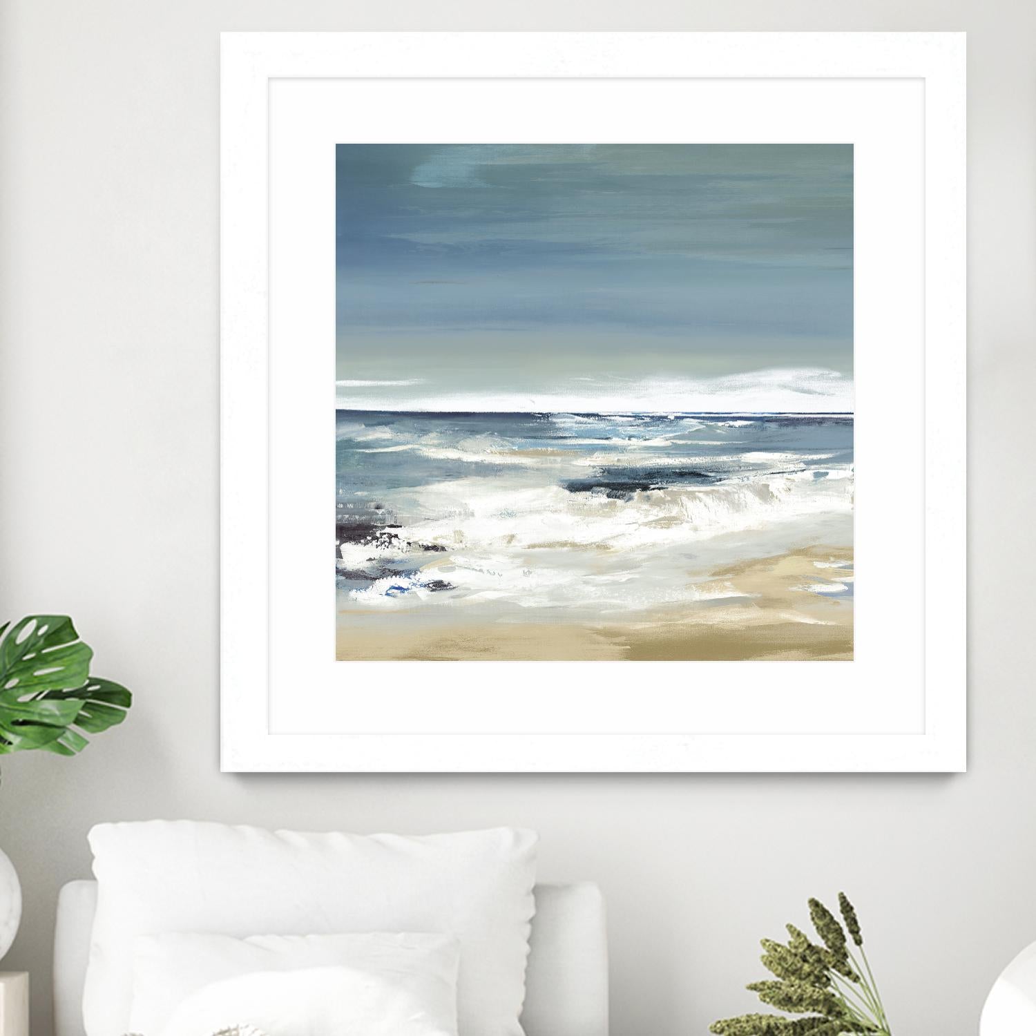 East Coast II by Valeria Mravyan on GIANT ART - beige abstract beach house art
