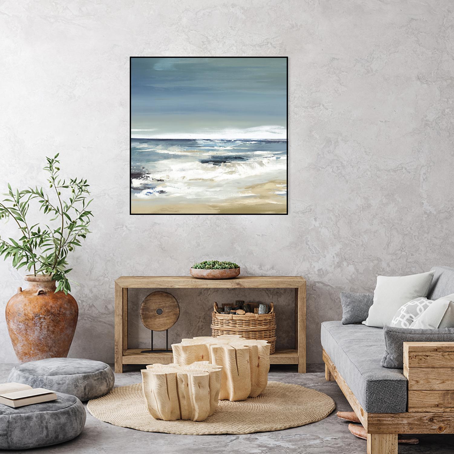 East Coast II by Valeria Mravyan on GIANT ART - beige abstract beach house art