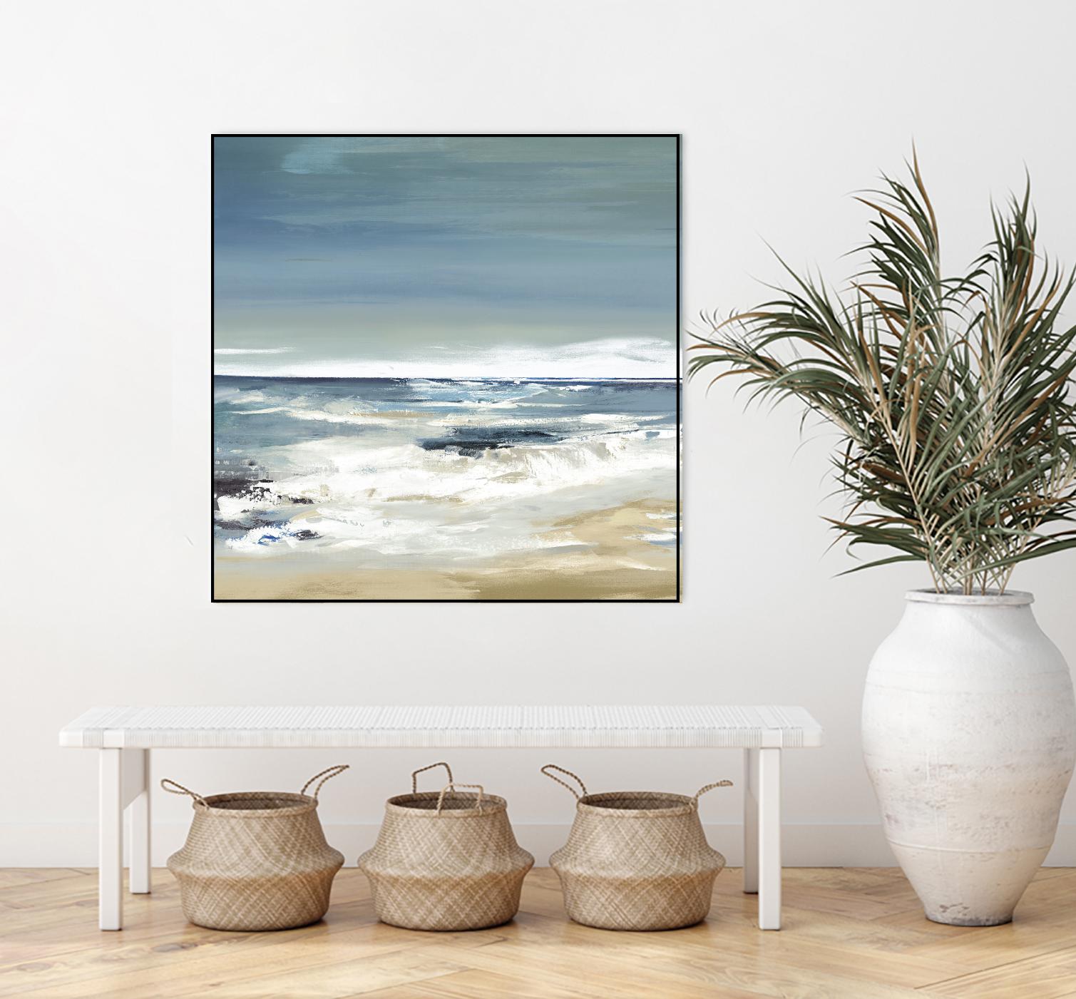 East Coast II by Valeria Mravyan on GIANT ART - beige abstract beach house art