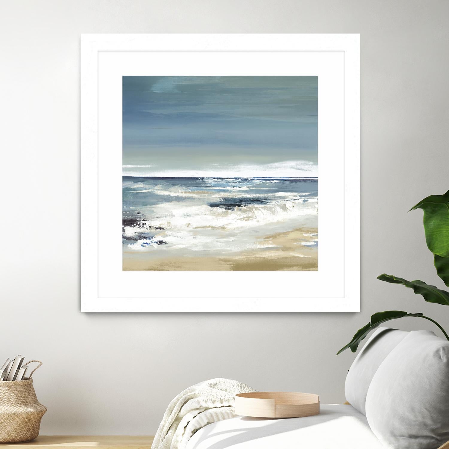 East Coast II by Valeria Mravyan on GIANT ART - beige abstract beach house art