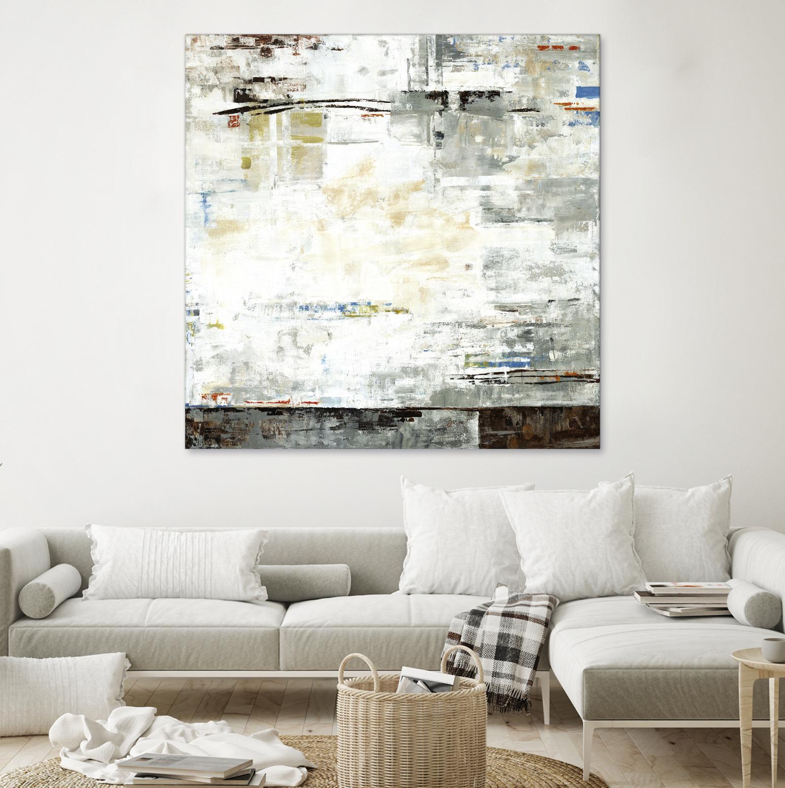 Grey Zone I by Valeria Mravyan on GIANT ART - white abstract