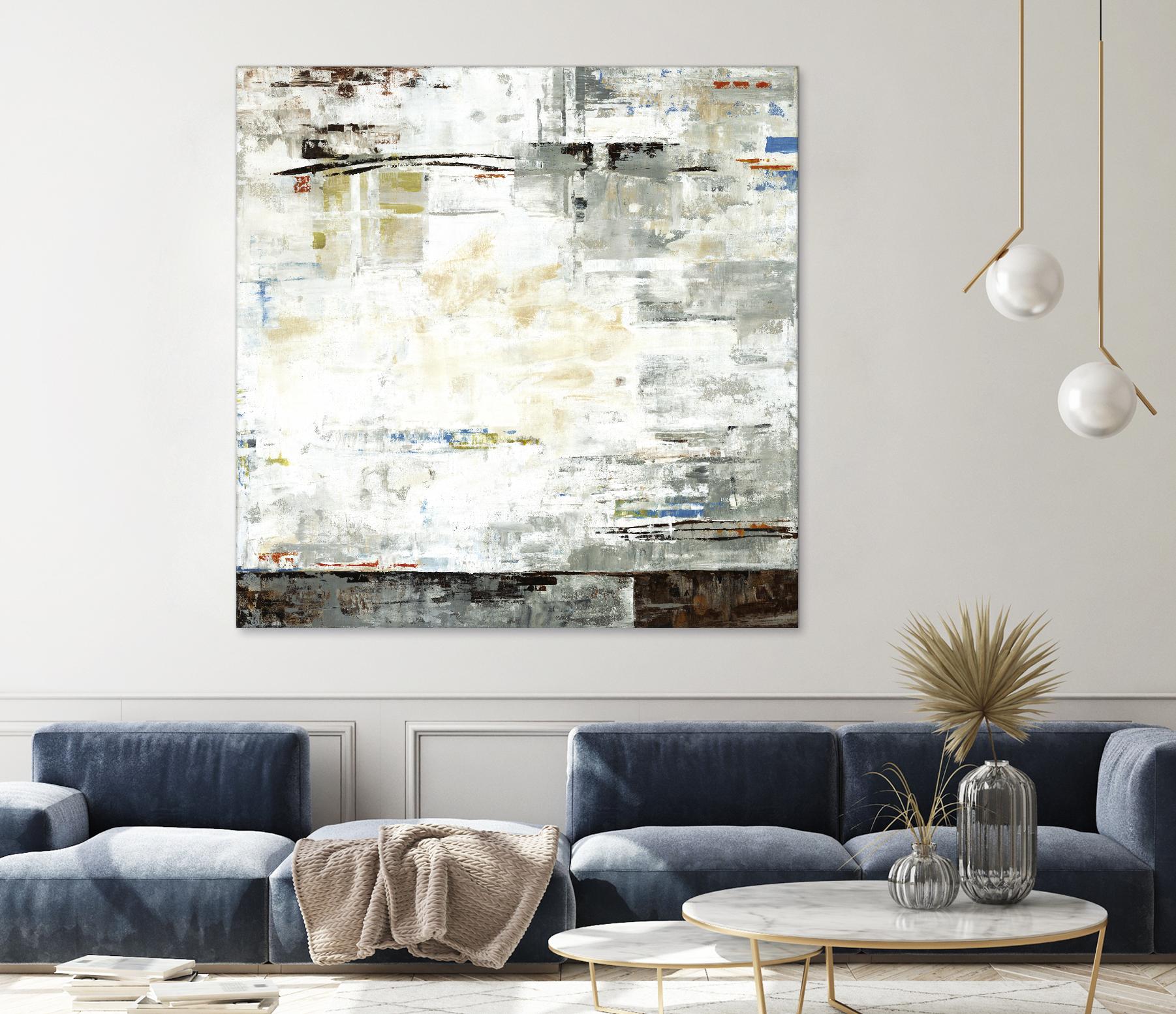 Grey Zone I by Valeria Mravyan on GIANT ART - white abstract