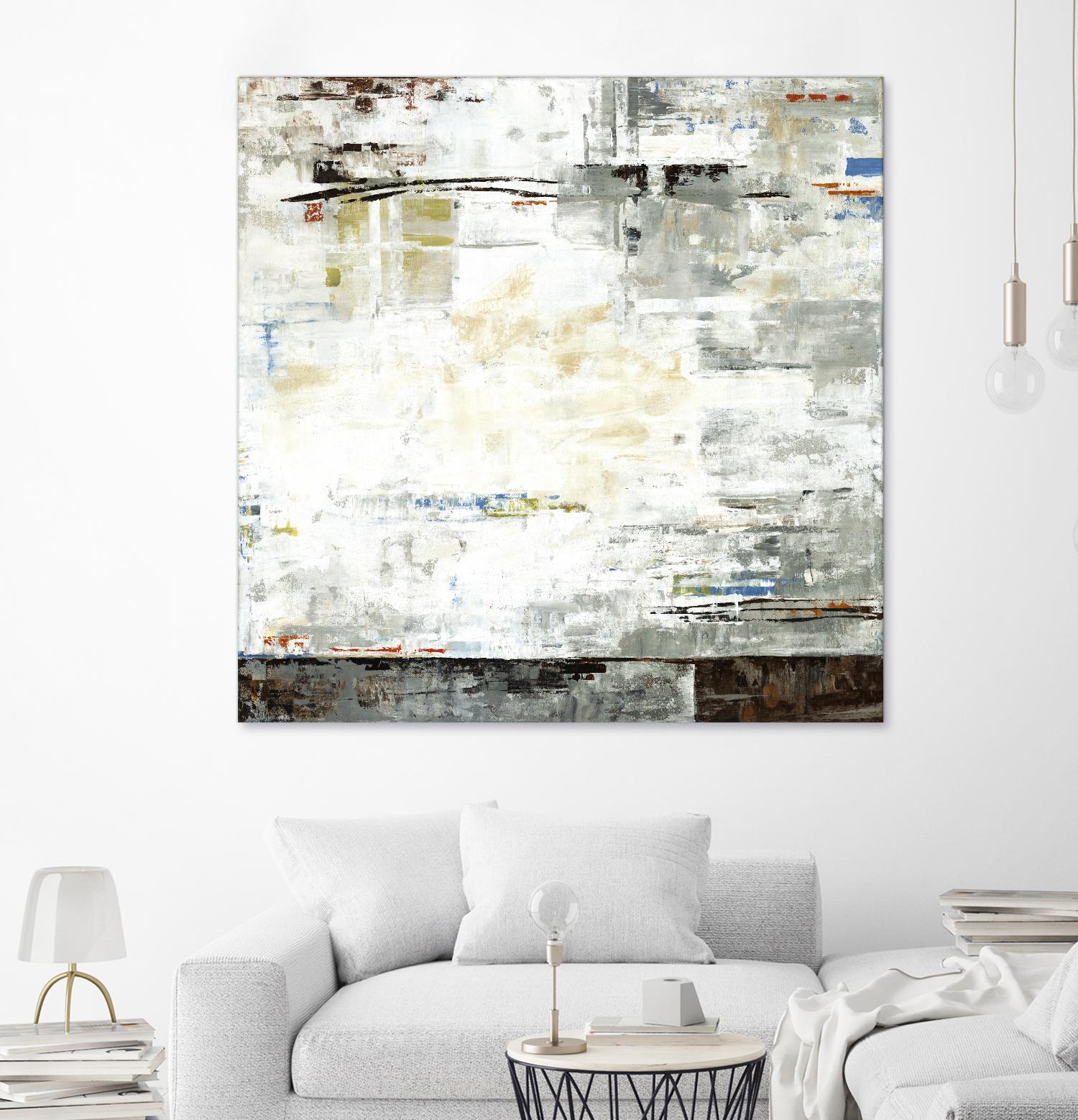 Grey Zone I by Valeria Mravyan on GIANT ART - white abstract