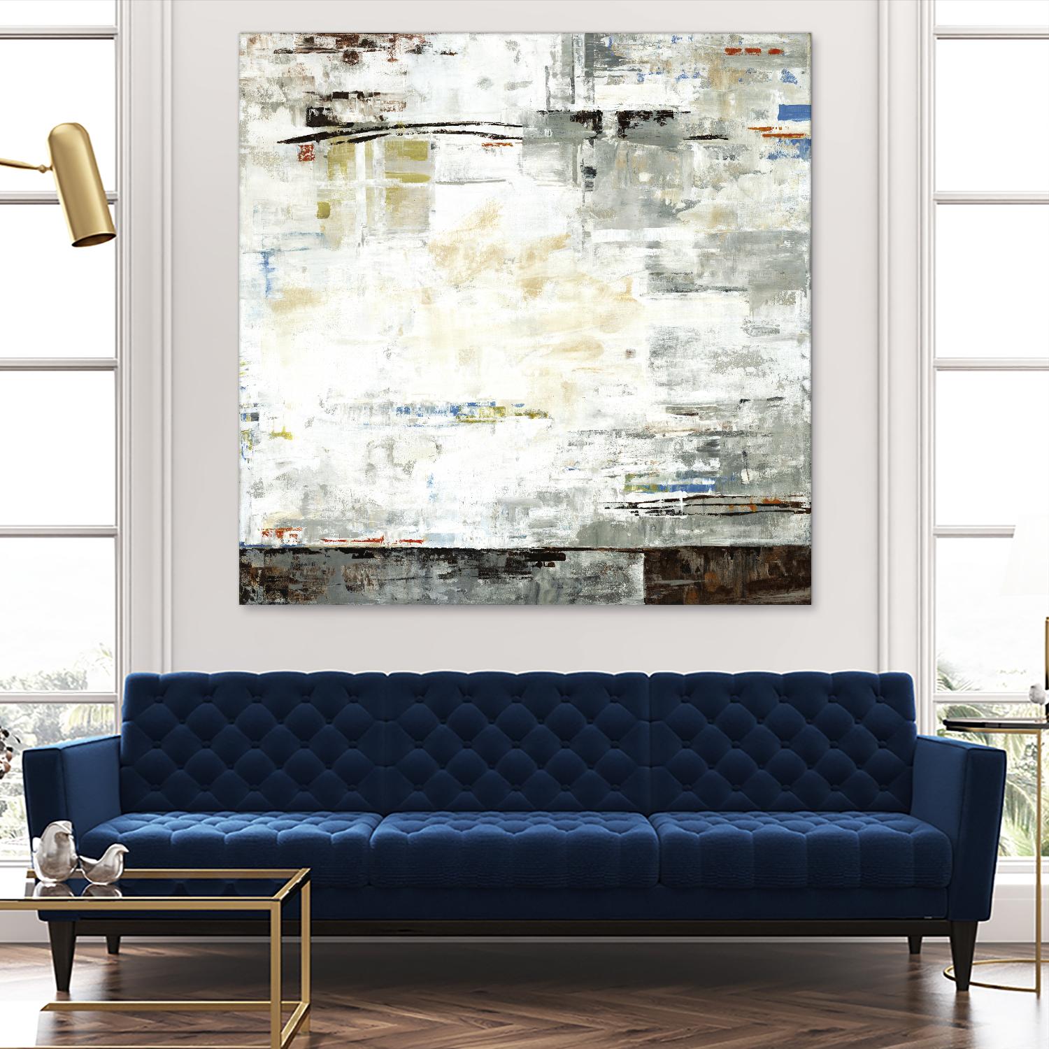 Grey Zone I by Valeria Mravyan on GIANT ART - white abstract