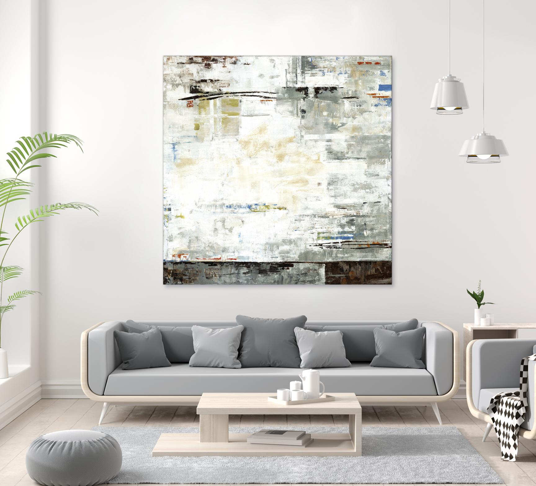 Grey Zone I by Valeria Mravyan on GIANT ART - white abstract