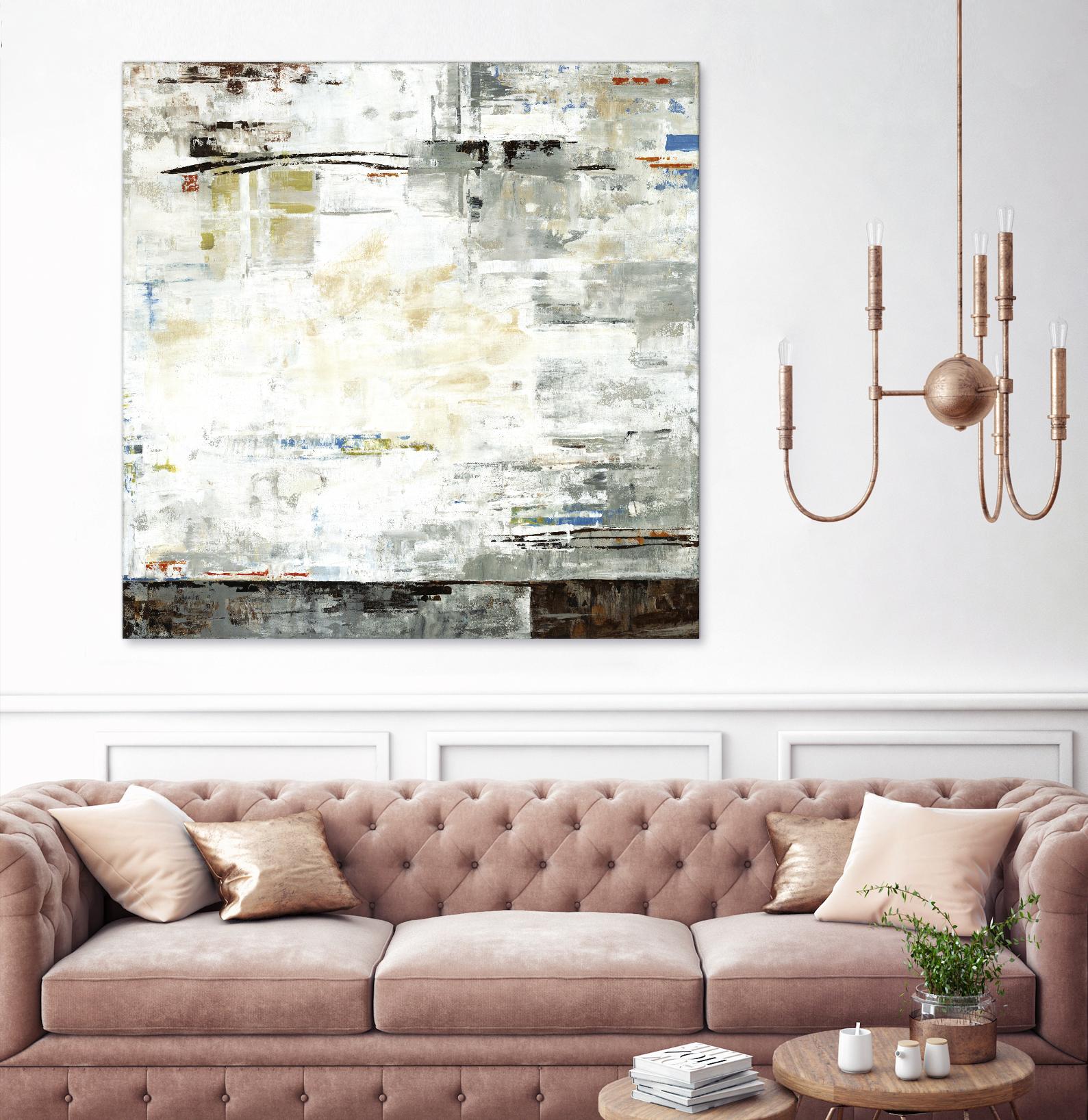 Grey Zone I by Valeria Mravyan on GIANT ART - white abstract