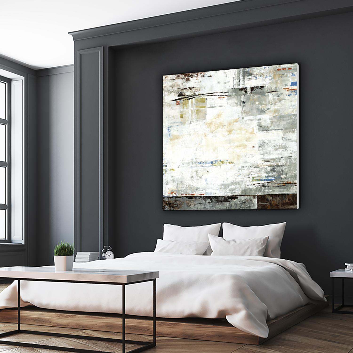 Grey Zone I by Valeria Mravyan on GIANT ART - white abstract