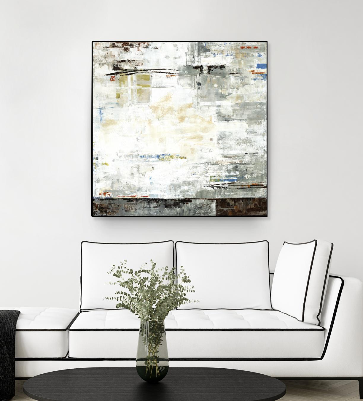 Grey Zone I by Valeria Mravyan on GIANT ART - white abstract