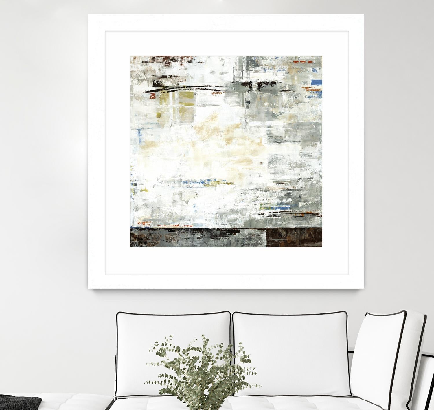 Grey Zone I by Valeria Mravyan on GIANT ART - white abstract