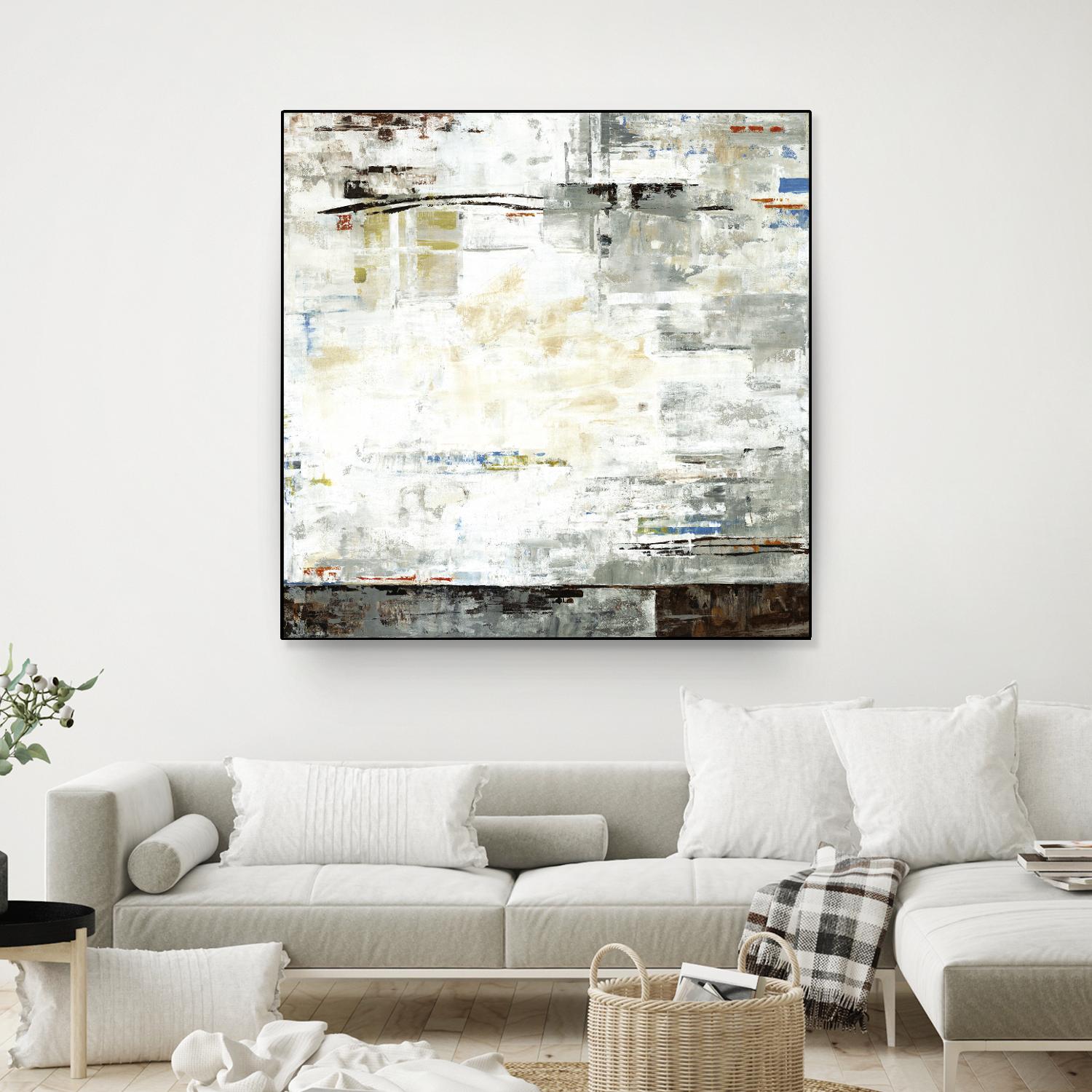 Grey Zone I by Valeria Mravyan on GIANT ART - white abstract