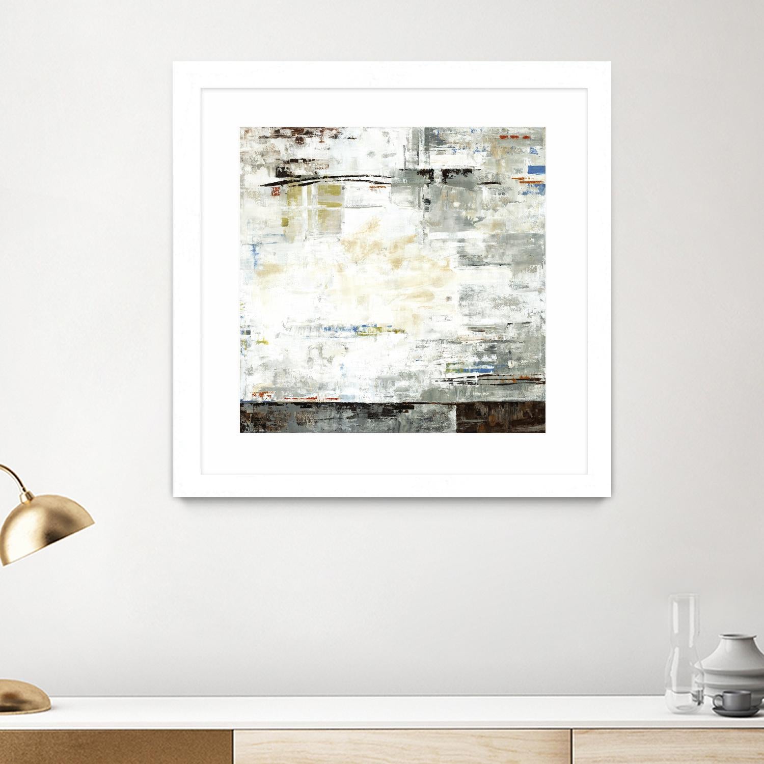 Grey Zone I by Valeria Mravyan on GIANT ART - white abstract