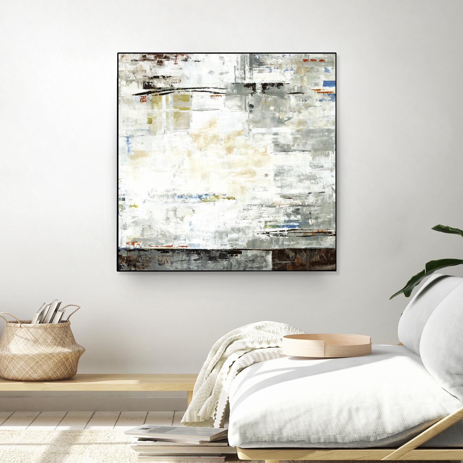 Grey Zone I by Valeria Mravyan on GIANT ART - white abstract
