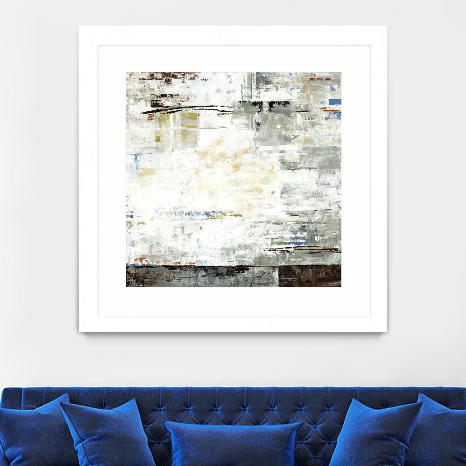 Grey Zone I by Valeria Mravyan on GIANT ART - white abstract