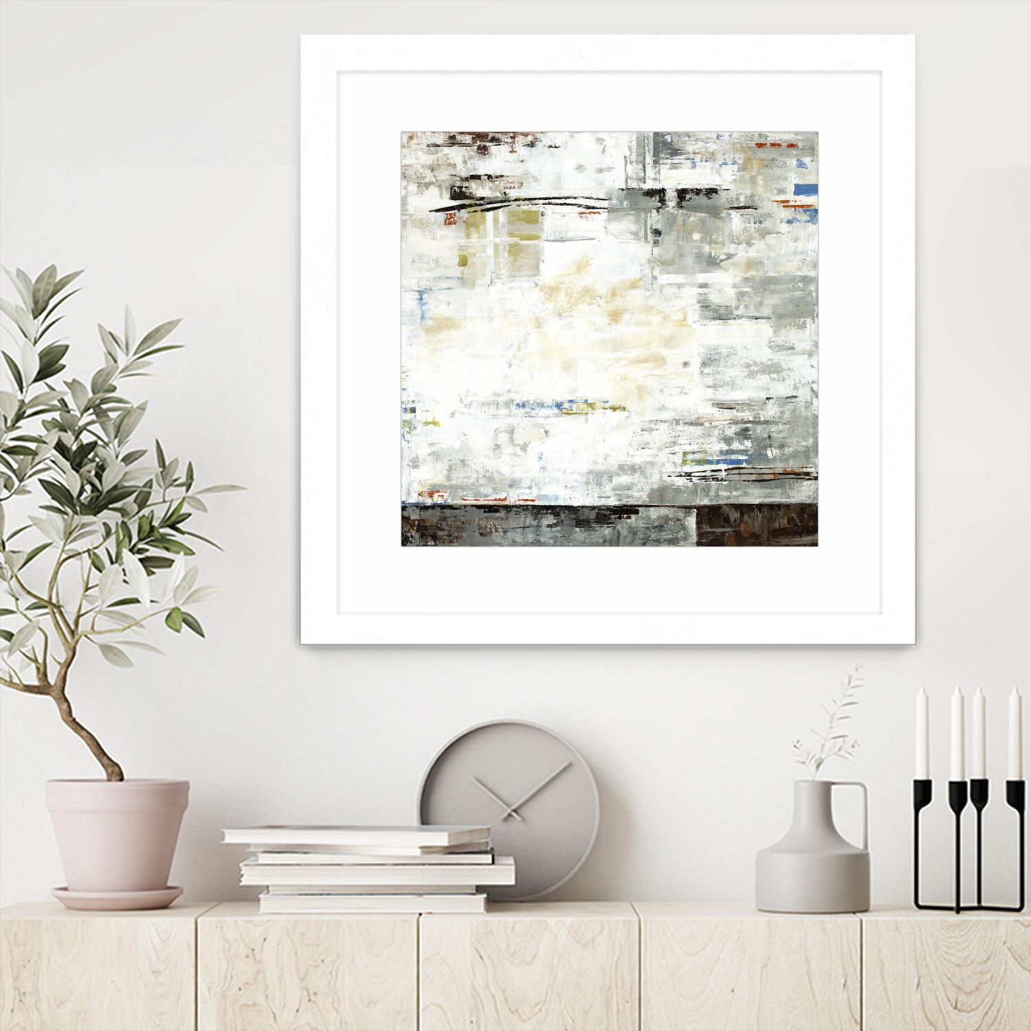Grey Zone I by Valeria Mravyan on GIANT ART - white abstract