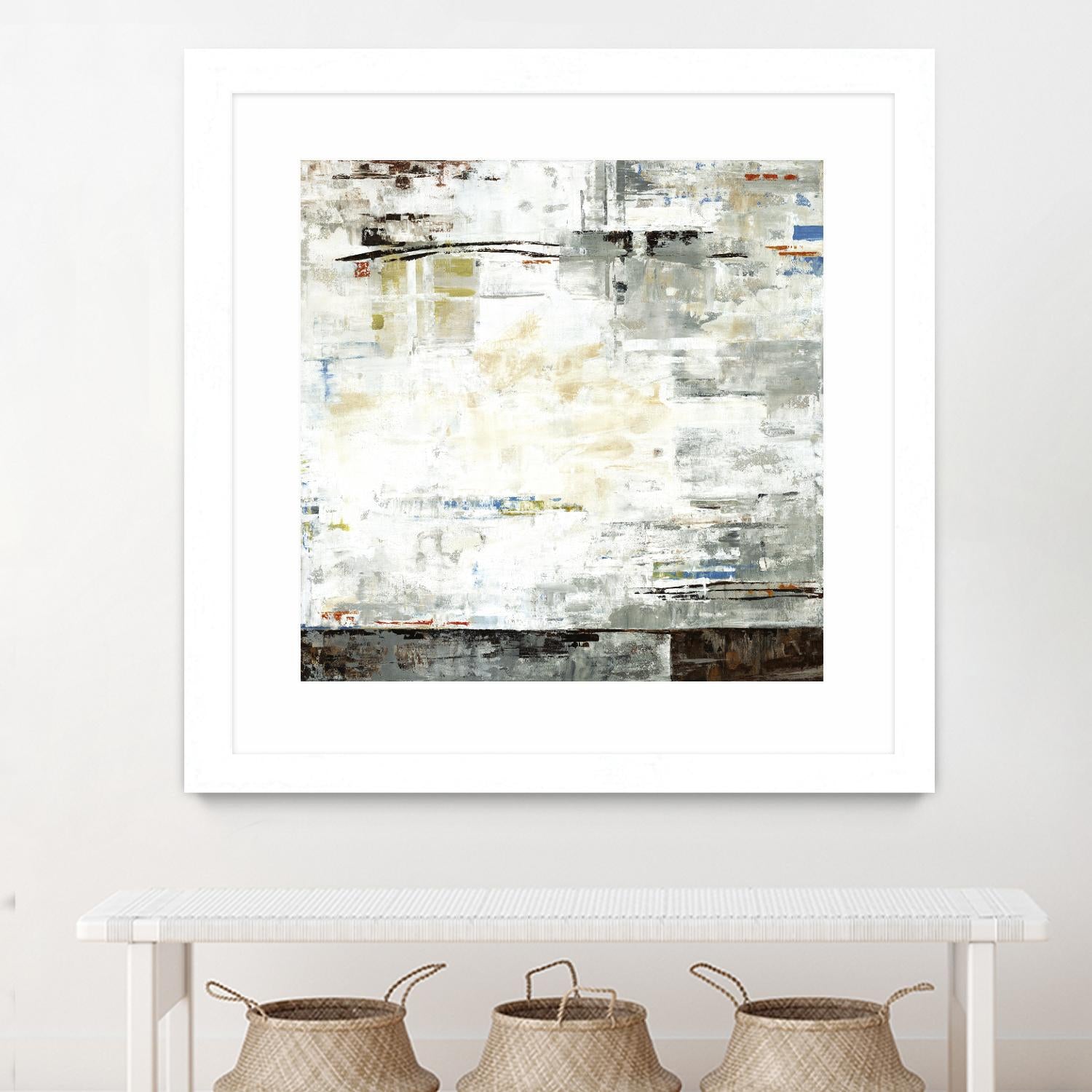 Grey Zone I by Valeria Mravyan on GIANT ART - white abstract