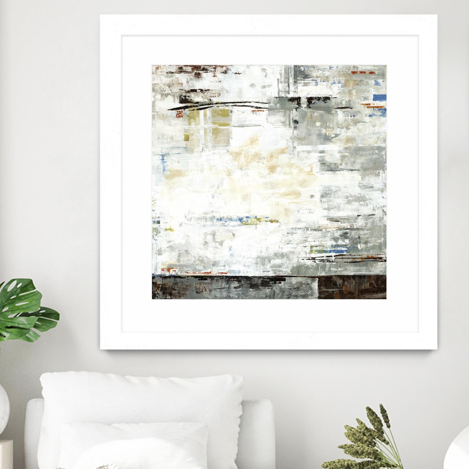 Grey Zone I by Valeria Mravyan on GIANT ART - white abstract