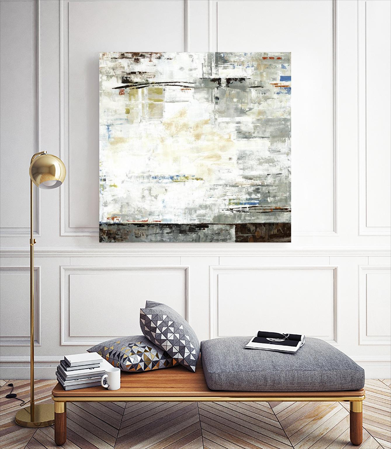 Grey Zone I by Valeria Mravyan on GIANT ART - white abstract